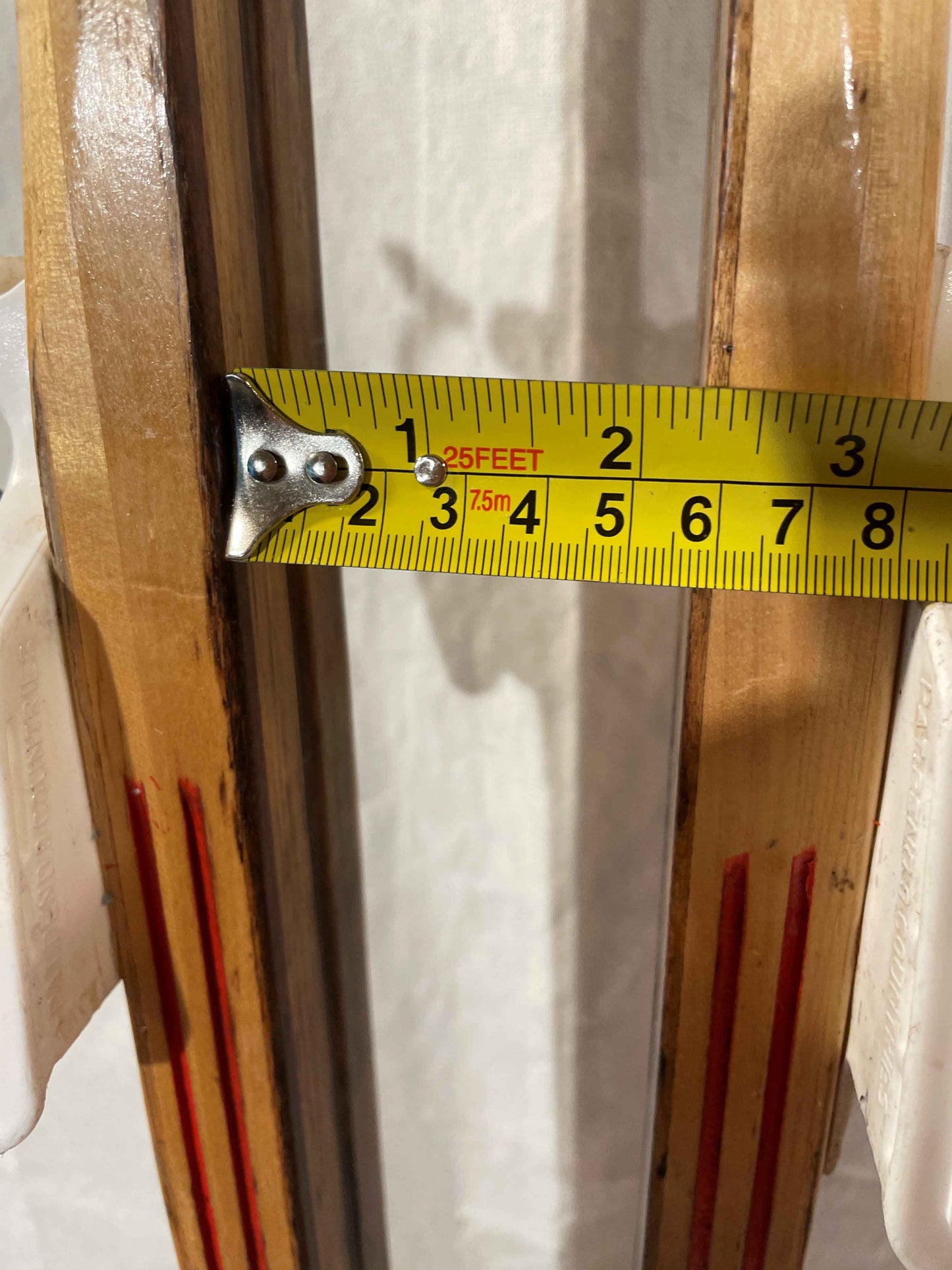 215cm Visu "Extra" 1970s Wood Cross-Country Racing Skis - from USSR!!!