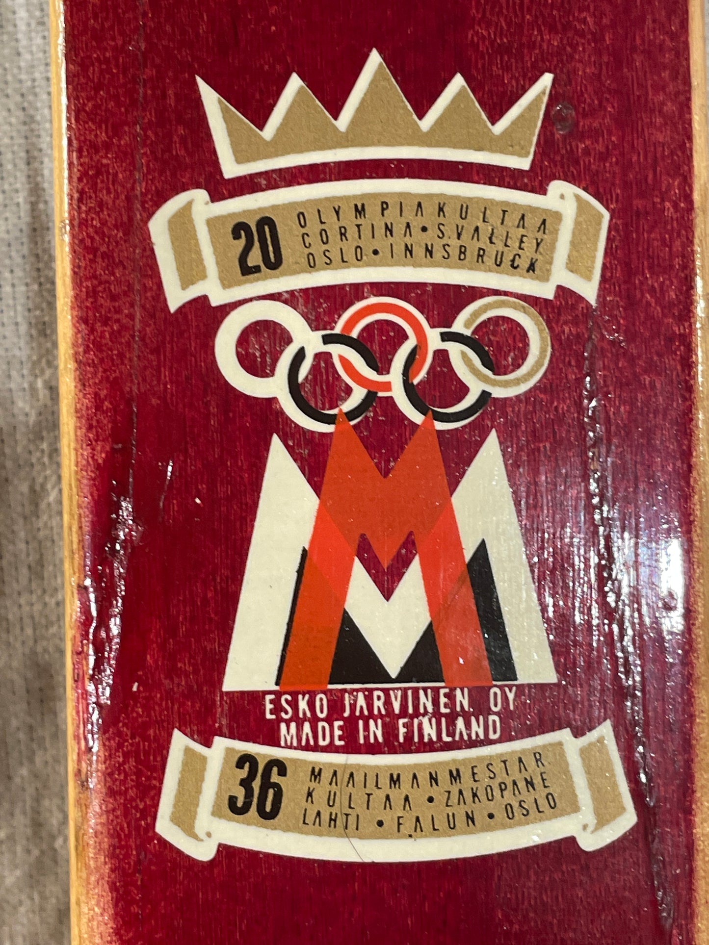 180cm Esko Järvinen Wood Cross-Country Skis - late '60s