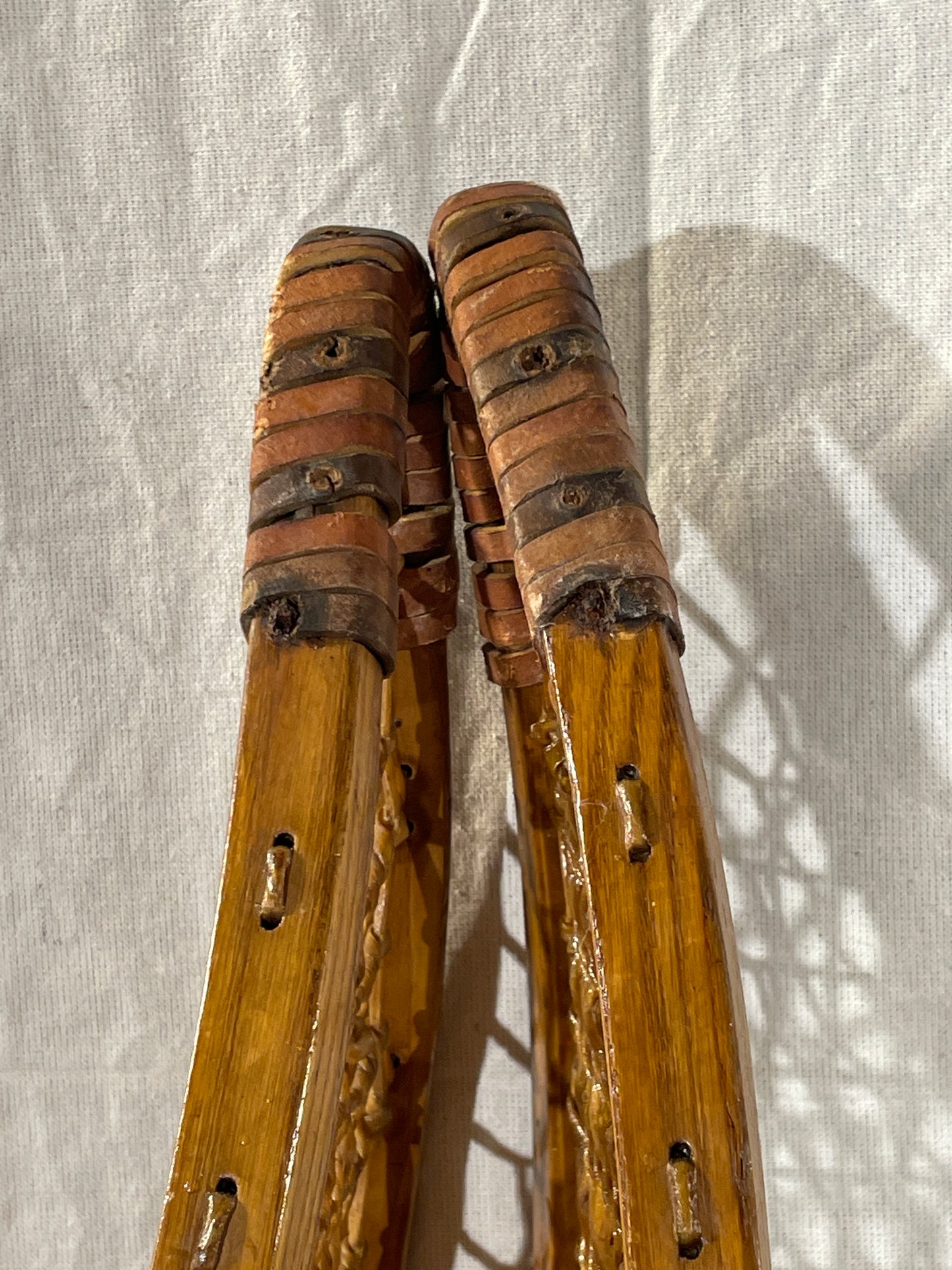 W.H. Tubbs Alaskan-Style Snowshoes - Klondike Model No. 76 - 13" x 60" - 100 Years Old!!!