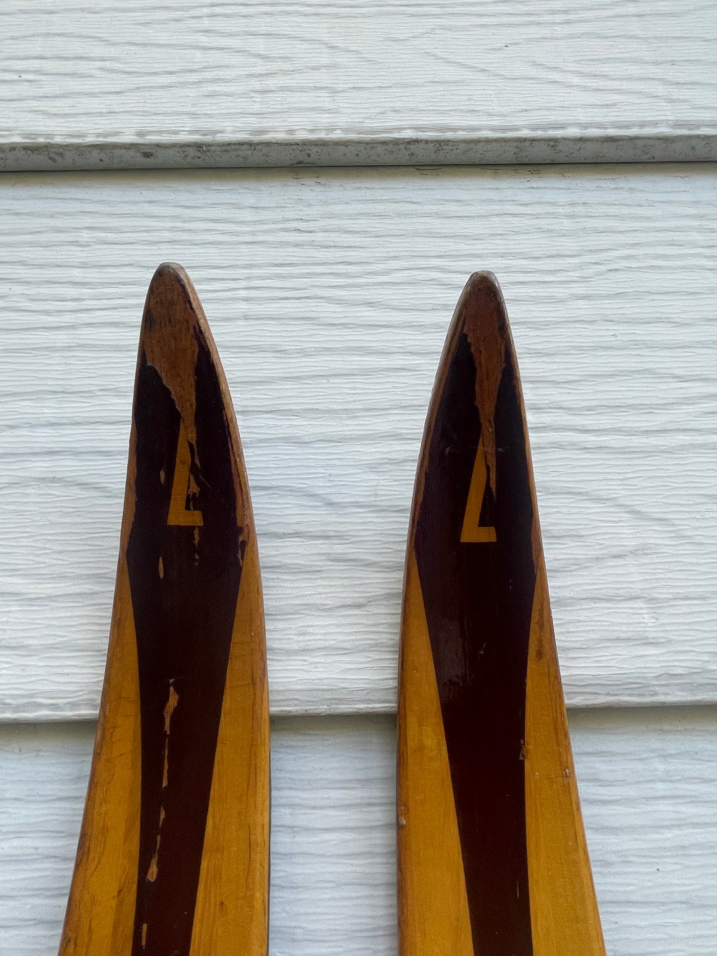 BARGAIN BIN!!! - 210cm Landsem Early 1970s Wood Cross-Country Racing Skis - NORWAY - "Plastrelagt" Base