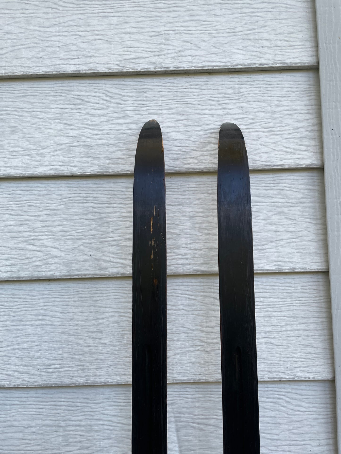 BARGAIN BIN!!! - 210cm Landsem Early 1970s Wood Cross-Country Racing Skis - NORWAY - "Plastrelagt" Base