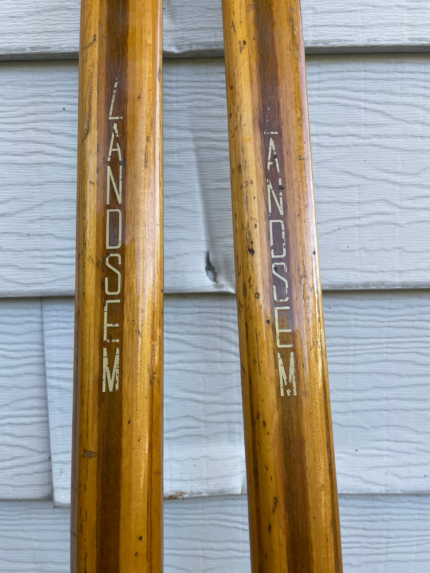 BARGAIN BIN!!! - 210cm Landsem Late 1960s Wood Cross-Country Racing Skis - NORWAY - Race Pedigree!!!