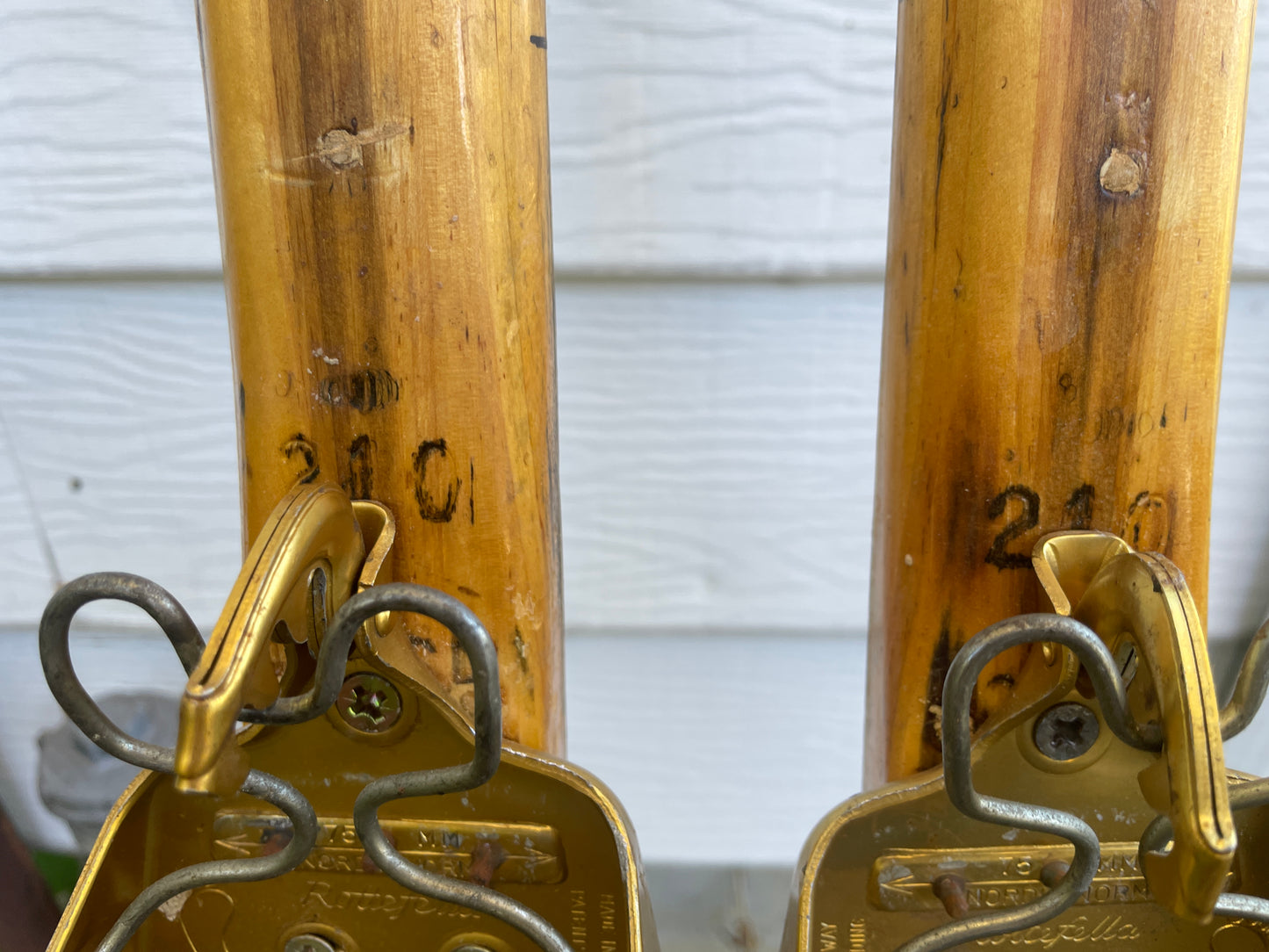 BARGAIN BIN!!! - 210cm Landsem Late 1960s Wood Cross-Country Racing Skis - NORWAY - Race Pedigree!!!