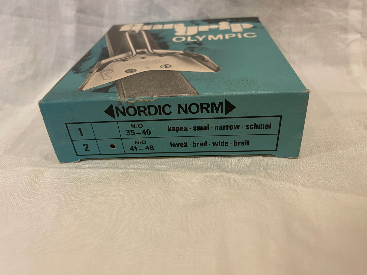 Finn-Grip "Olympic" Vintage Cross-Country Ski Bindings - 3 pin - "leveä" boot sz 41 and larger