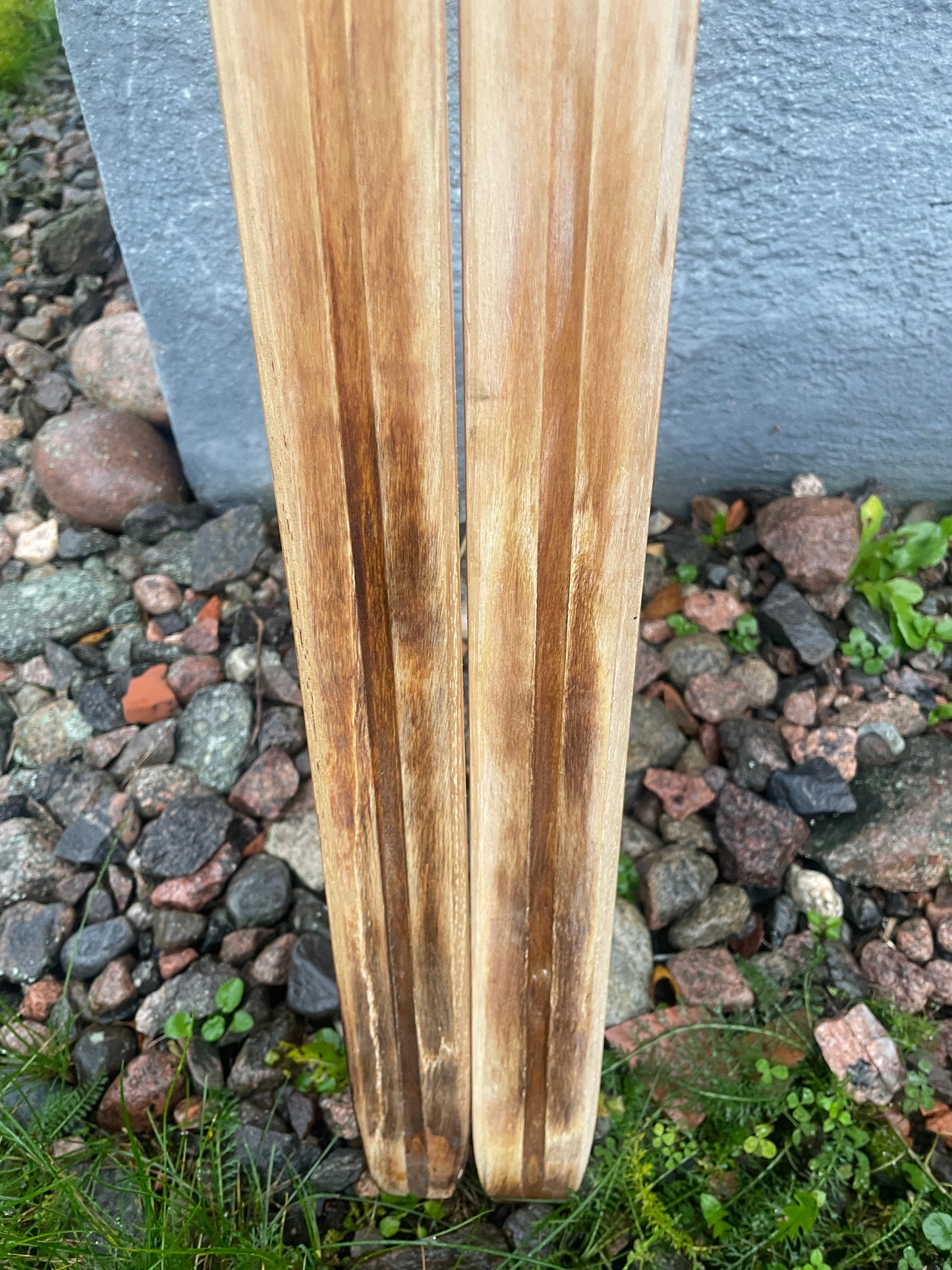 190cm Esko Järvinen "Erikoiskilpa" Wood Cross-Country Racing Skis - early 1970s - UNUSED!!!