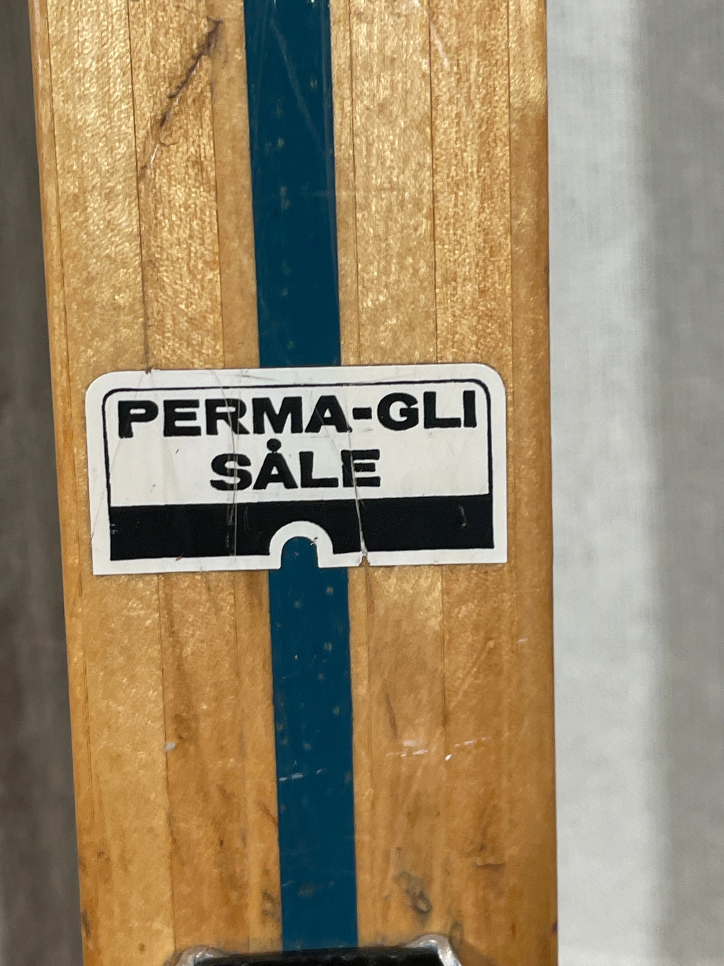 215cm Blå-Skia Wood Nordic Racing Skis - "Perma-Gli" Base - Nicely Maintained!