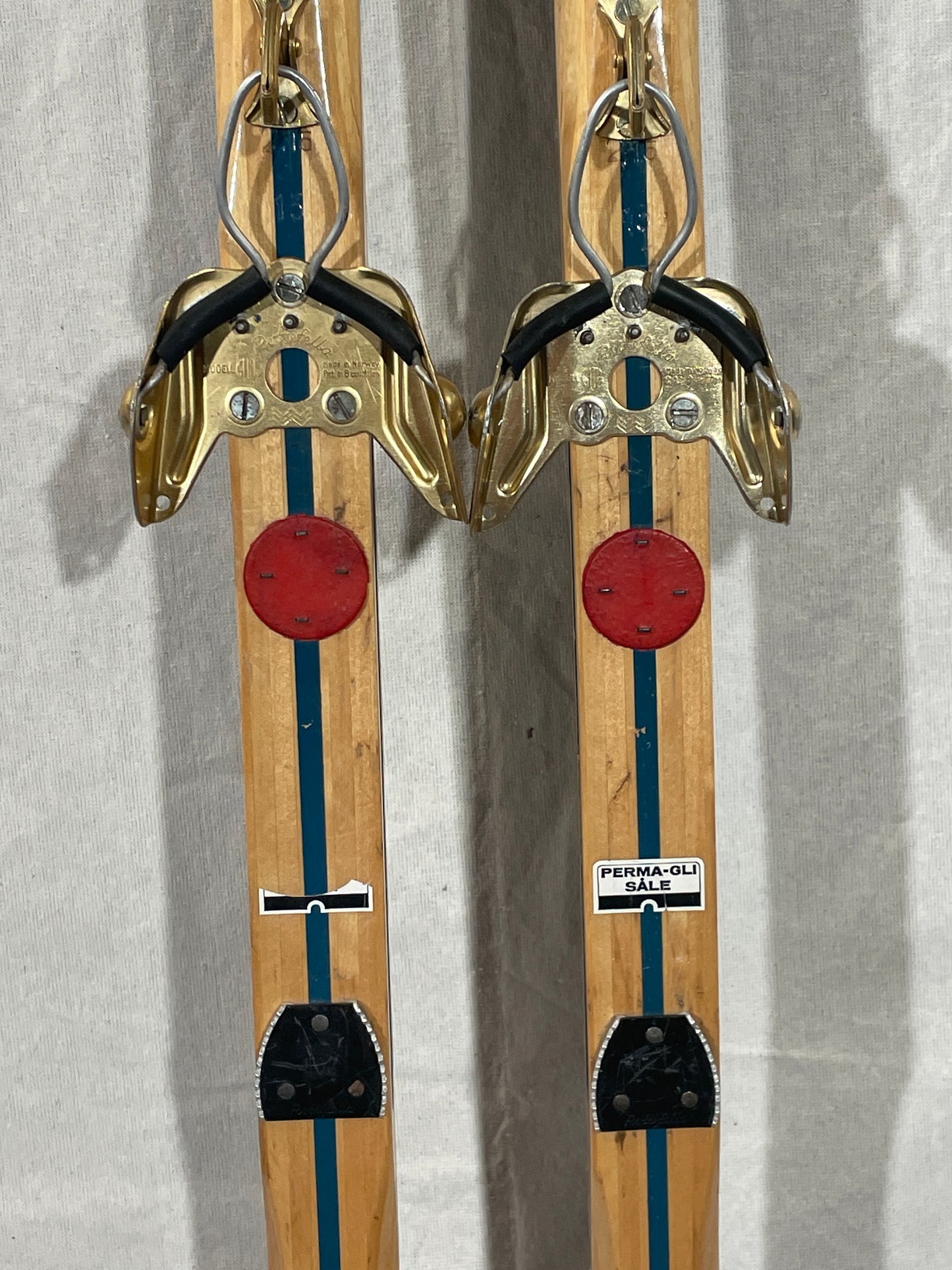 215cm Blå-Skia Wood Nordic Racing Skis - "Perma-Gli" Base - Nicely Maintained!