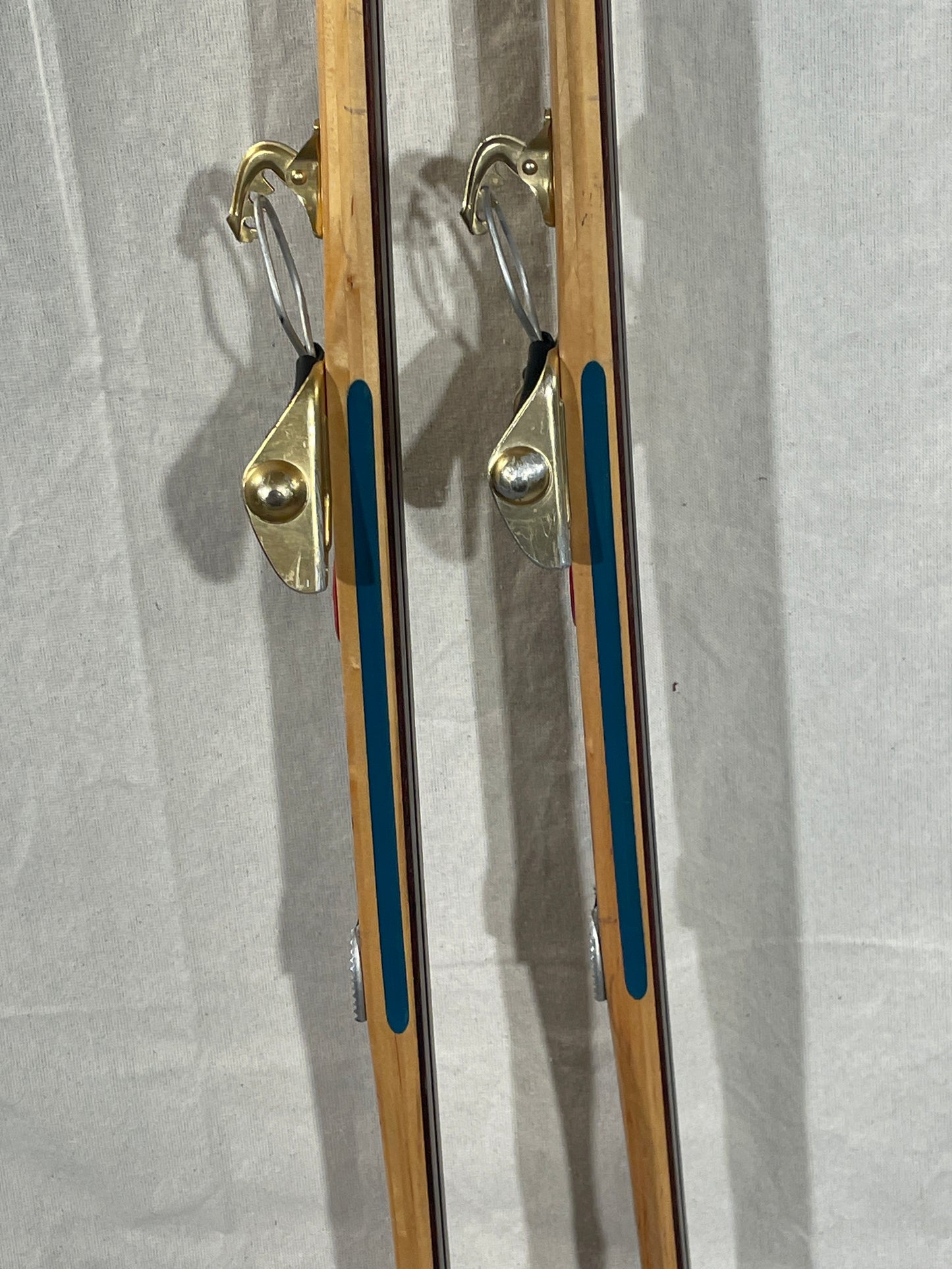 215cm Blå-Skia Wood Nordic Racing Skis - "Perma-Gli" Base - Nicely Maintained!