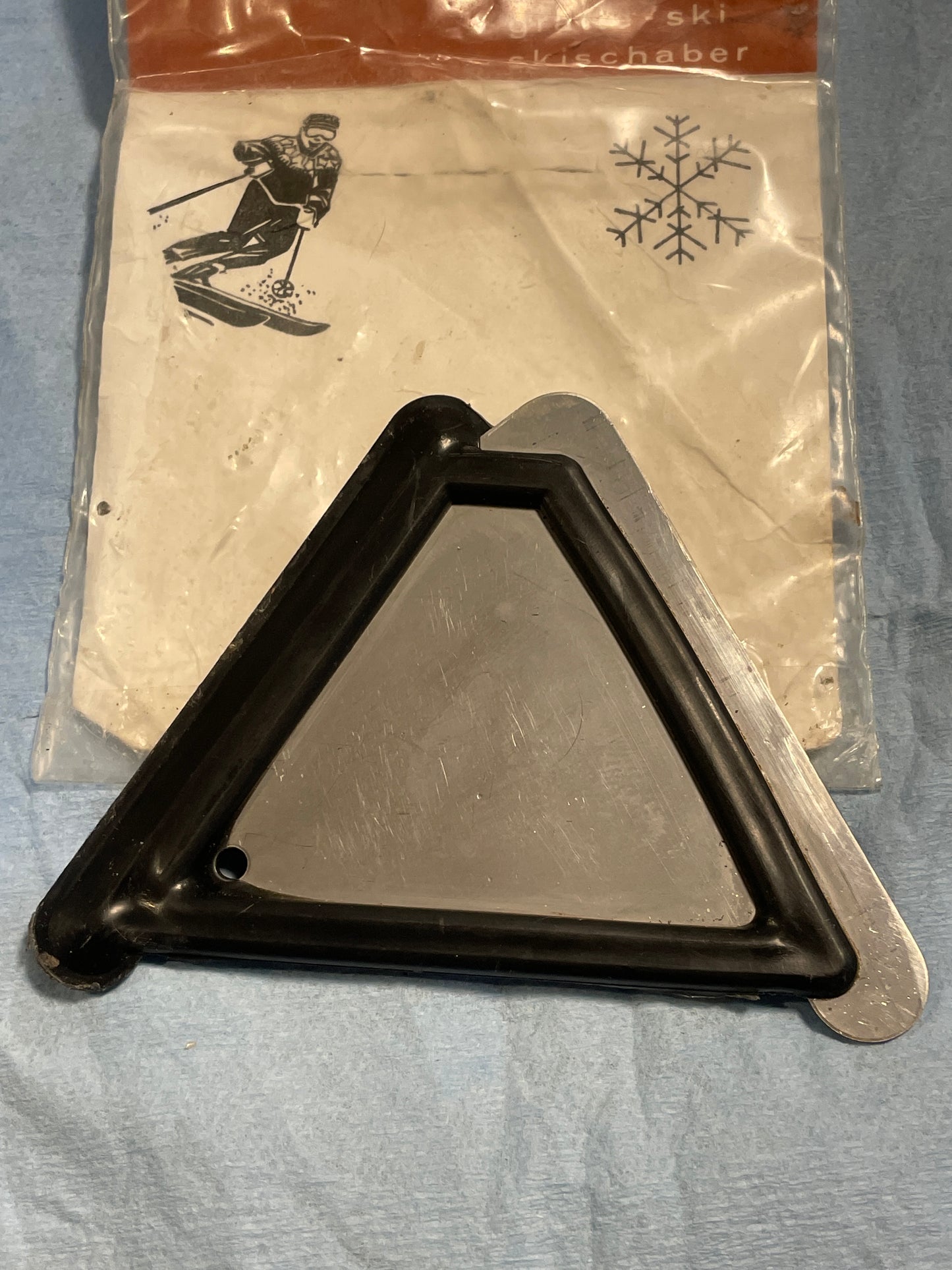 Classic Rex of FINLAND Triangle Ski Scraper in Original Packaging!
