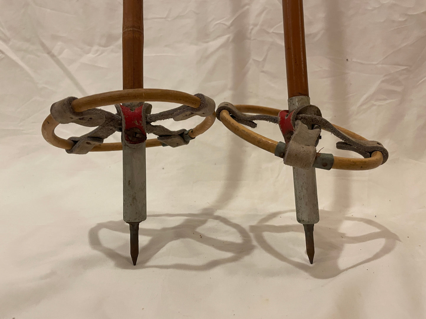 140cm Vintage Norwegian Bamboo Cross-Country Ski Poles - CLASSY!