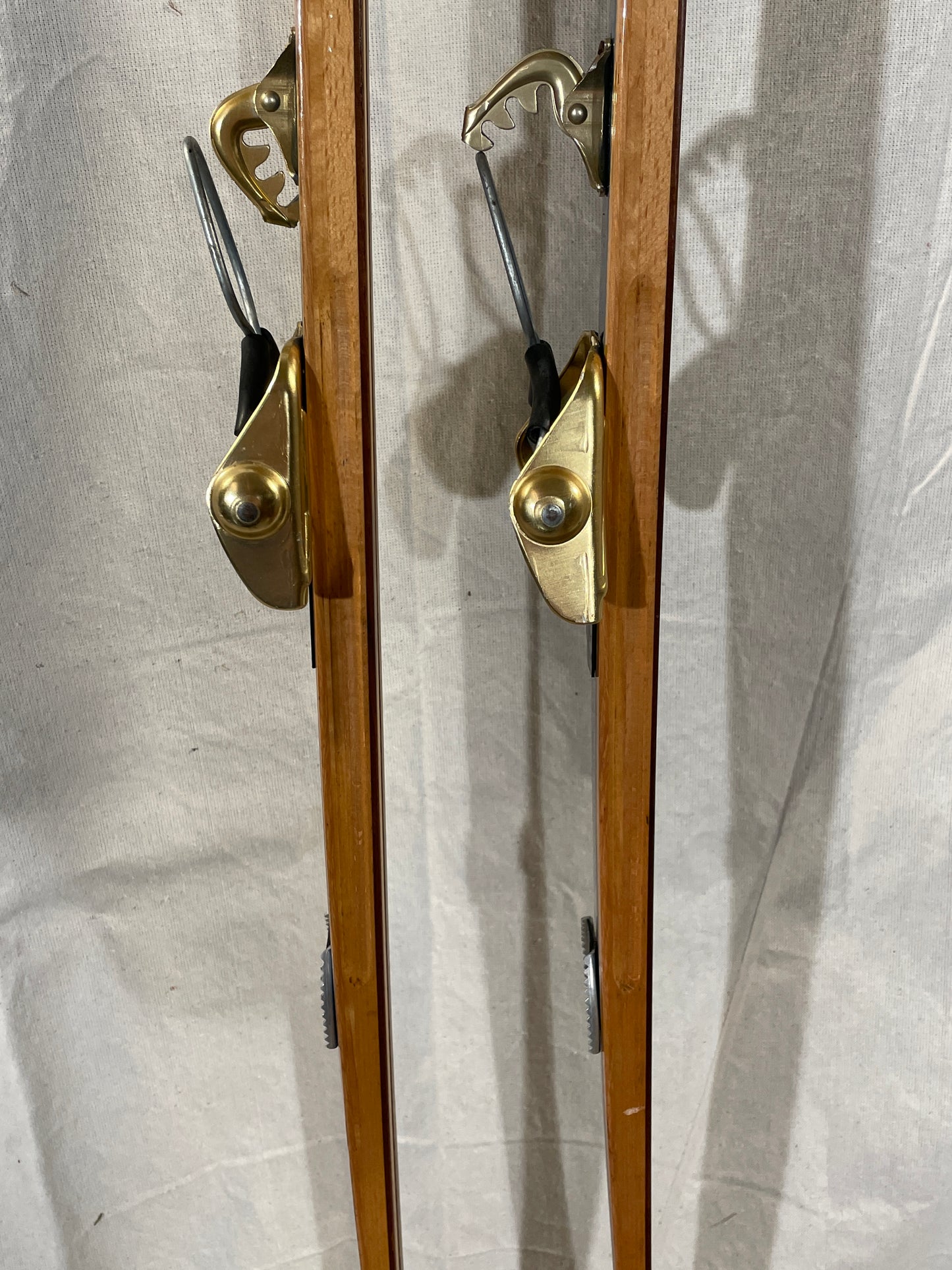 195cm Blå-Skia Wood "Tur-Langrenn" Light Touring Cross-Country Skis - Early 70s - TIMEPIECE!!!!