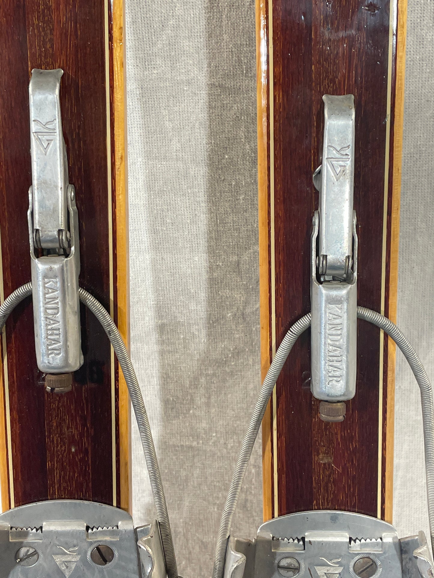 195cm Askjem "Kurant Tur Ski" Wood Cross-Country Touring Skis - BEAUTIFUL - 1960s