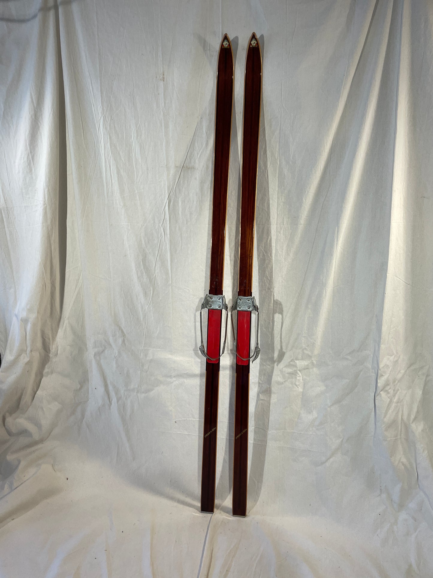 200cm "Ble-Fjell" Late 1960s Wood Cross-Country Touring Skis - Great Condition! - from NORWAY!!!
