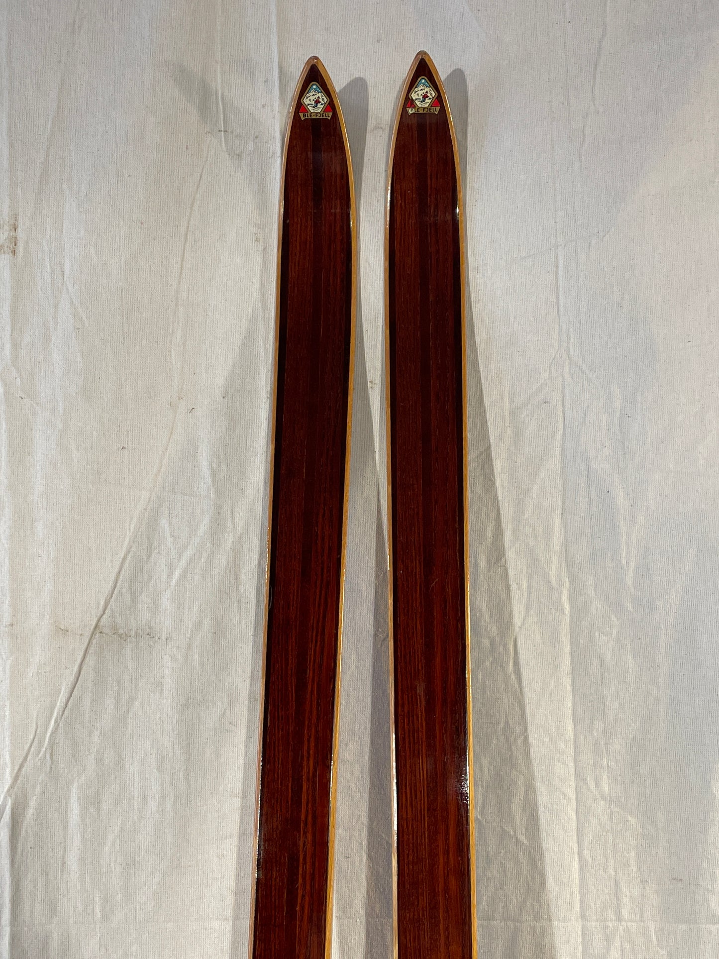 200cm "Ble-Fjell" Late 1960s Wood Cross-Country Touring Skis - Great Condition! - from NORWAY!!!