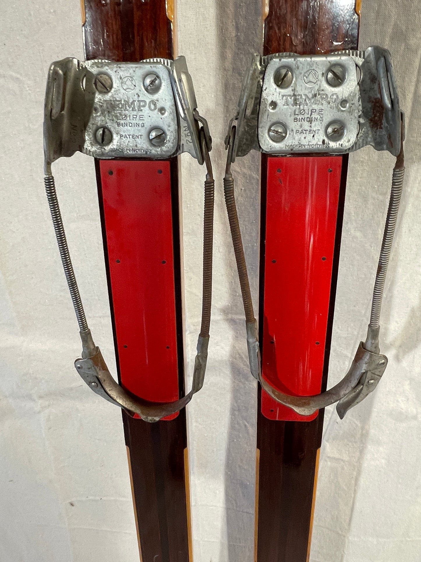 200cm "Ble-Fjell" Late 1960s Wood Cross-Country Touring Skis - Great Condition! - from NORWAY!!!