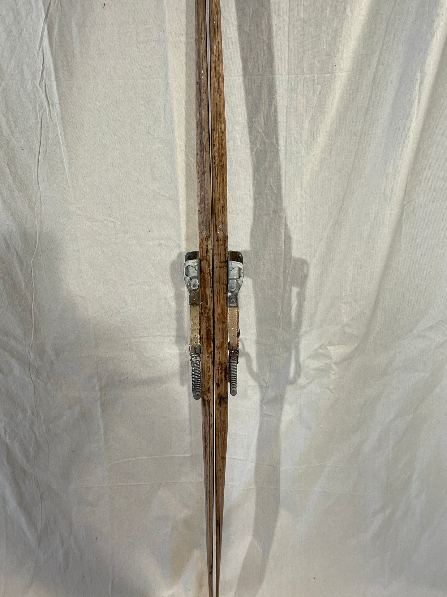 205cm Vintage Madshus of Norway Solid Hickory Cross-Country Skis - 1940s - "Cave Find"!!!!