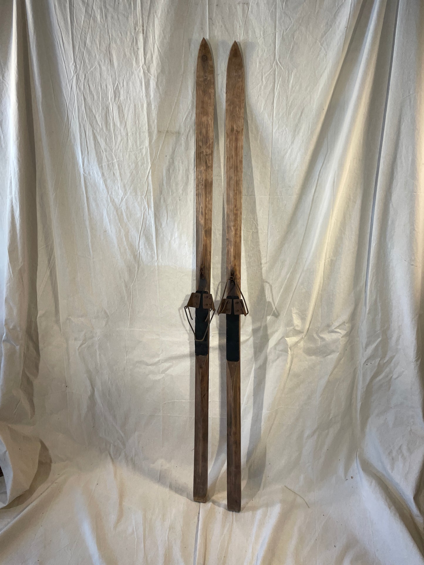 185cm SOLID WOOD Valtonen Vintage Cross-Country Skis from FINLAND - 1950s