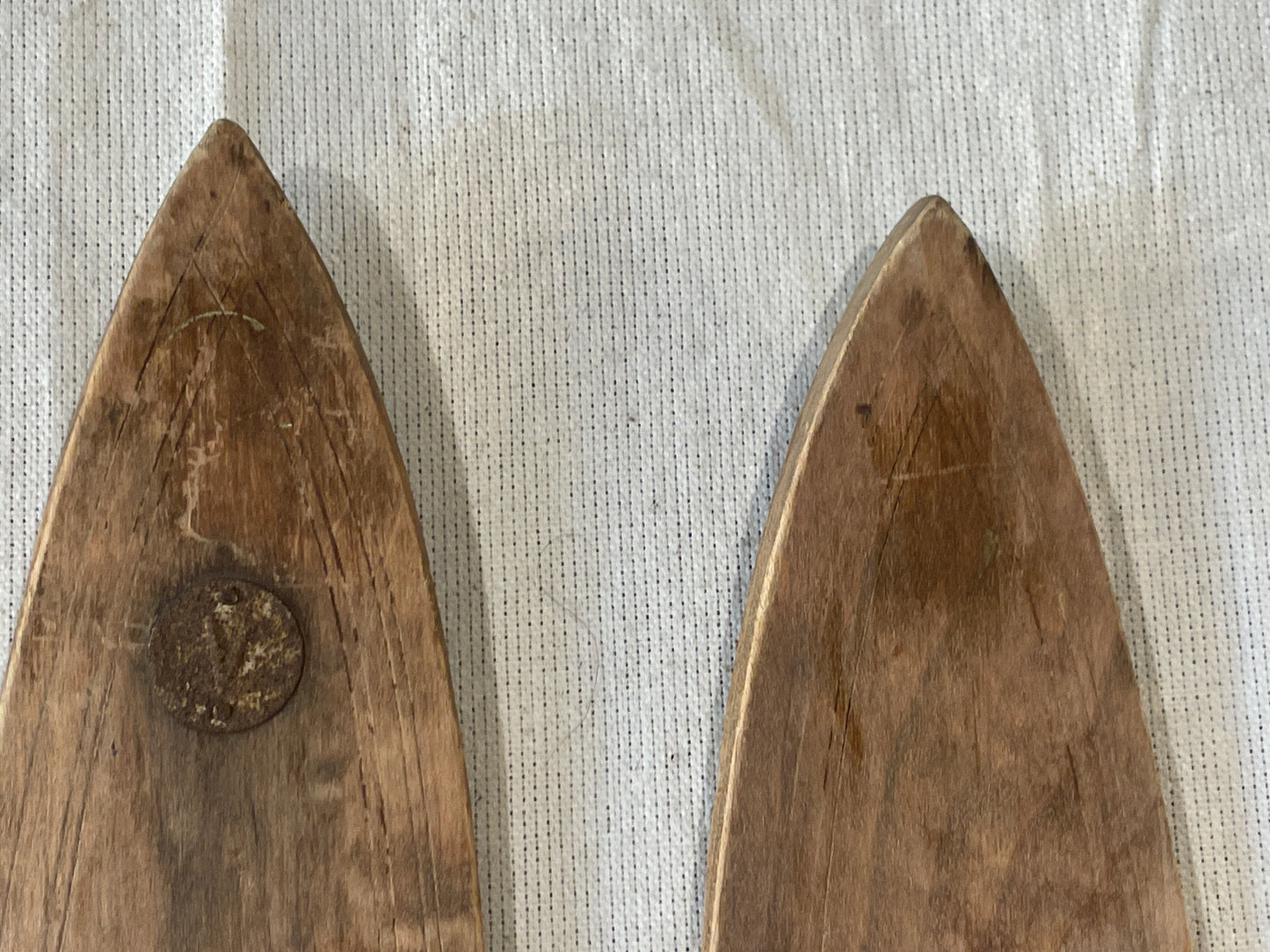 185cm SOLID WOOD Valtonen Vintage Cross-Country Skis from FINLAND - 1950s