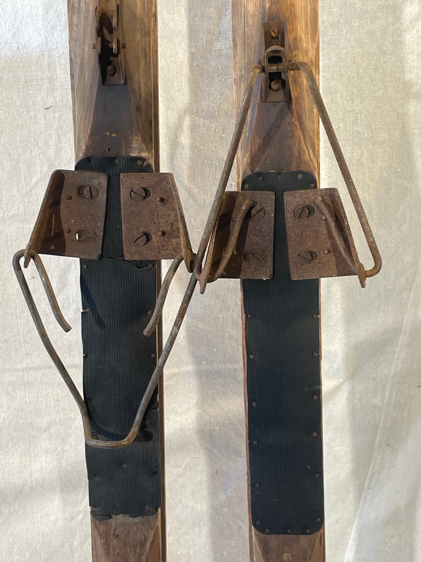 185cm SOLID WOOD Valtonen Vintage Cross-Country Skis from FINLAND - 1950s