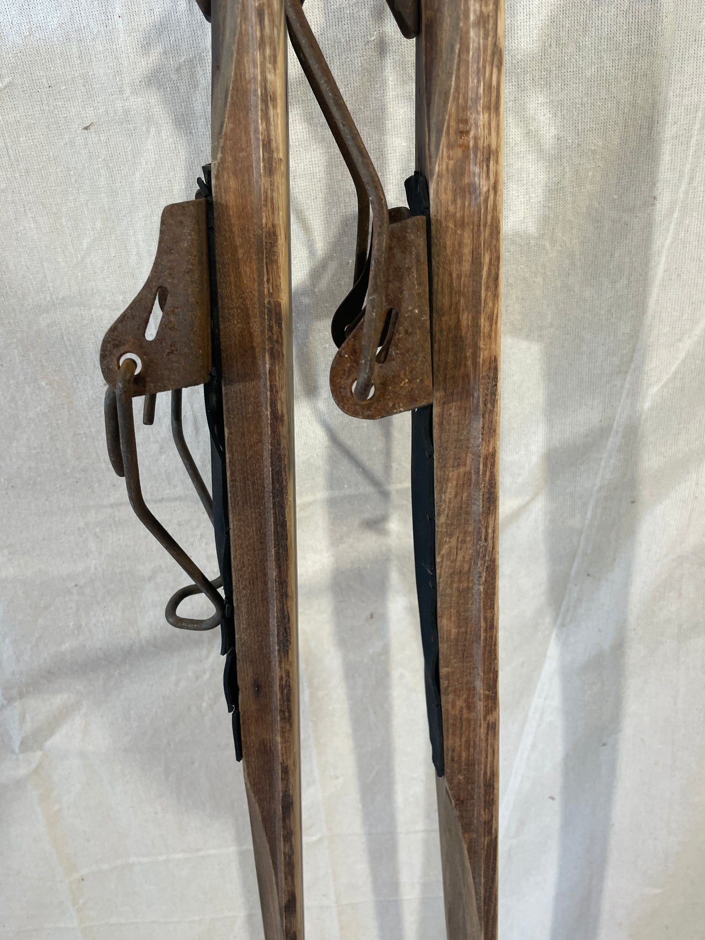 185cm SOLID WOOD Valtonen Vintage Cross-Country Skis from FINLAND - 1950s