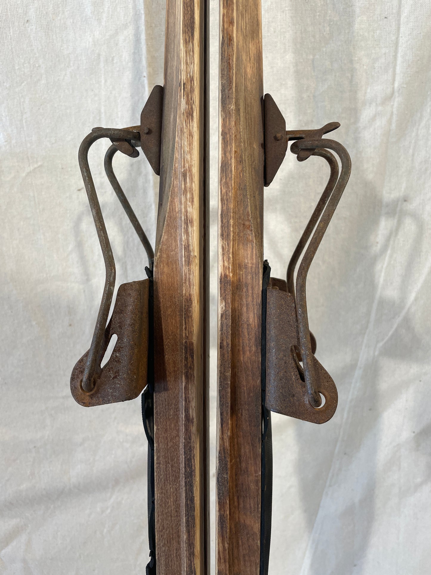 185cm SOLID WOOD Valtonen Vintage Cross-Country Skis from FINLAND - 1950s