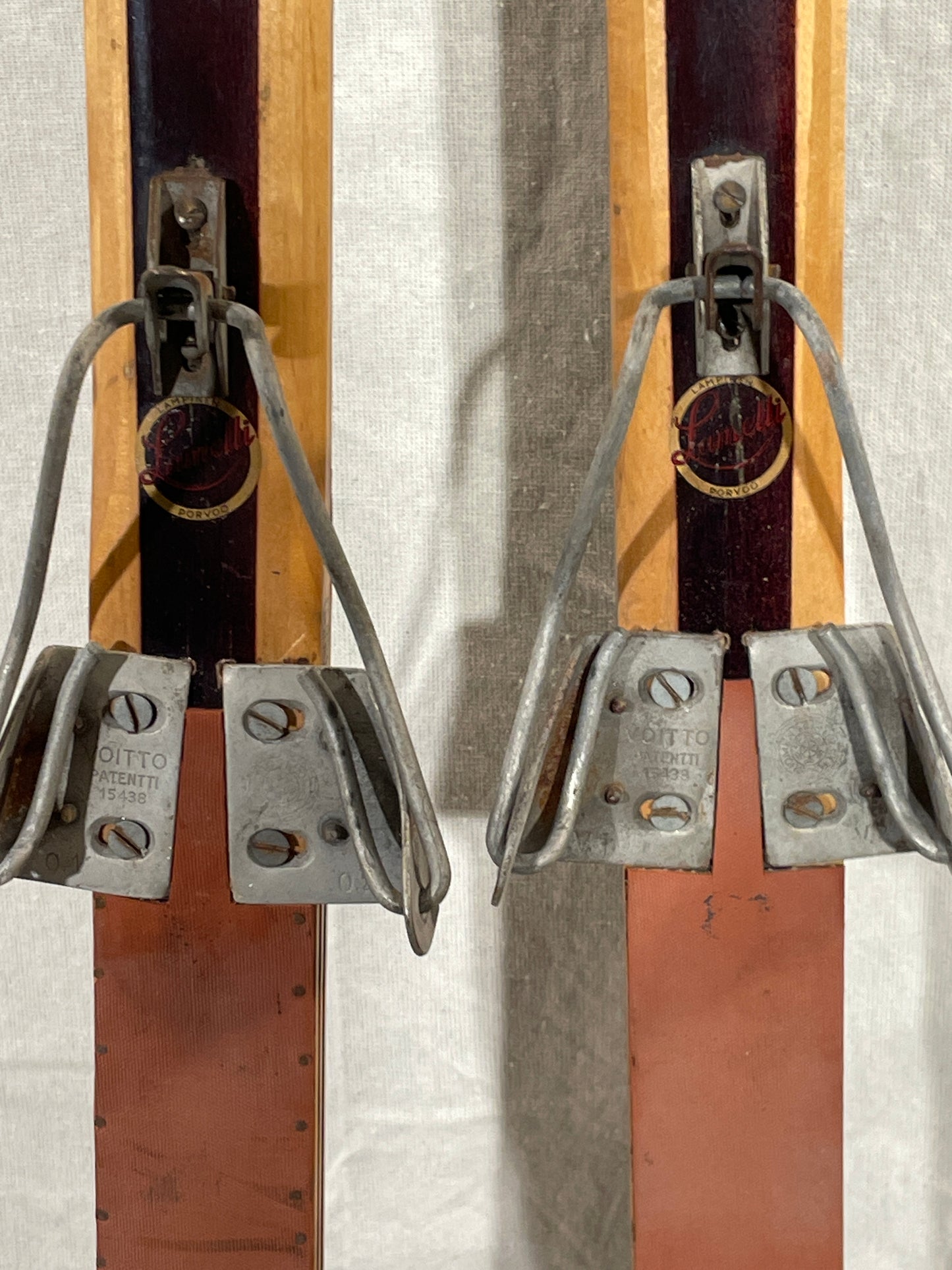 195cm Lampinen FINLAND "Kilpa 5" Wood Cross-Country Racing Skis - Great Shape!