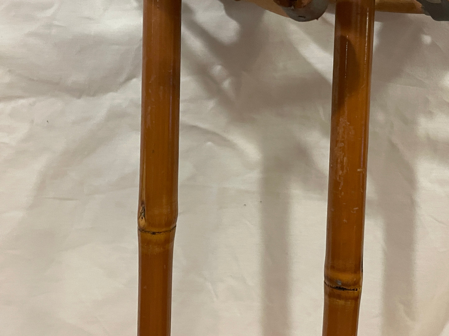135cm Sparta Bamboo Cross-Country Ski Poles - Classic Leather Ring Baskets - ALMOST NEW!! - 60+ Years Old!!!