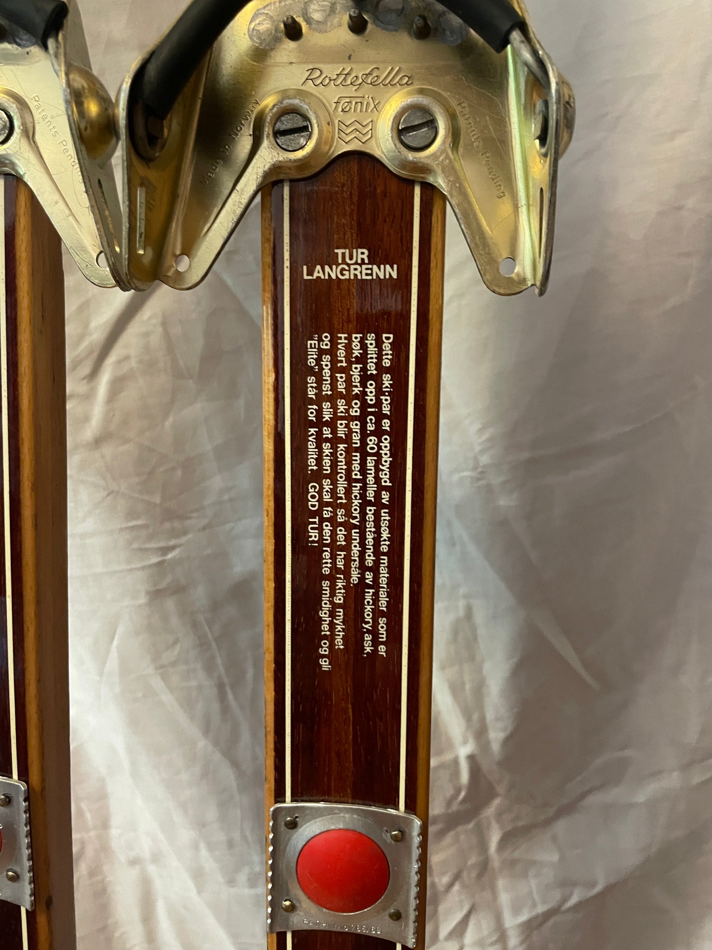 195cm Askjem "Elite" Early 1970s Wood Cross-Country Skis - The Smell of Fresh PINE TAR!!!