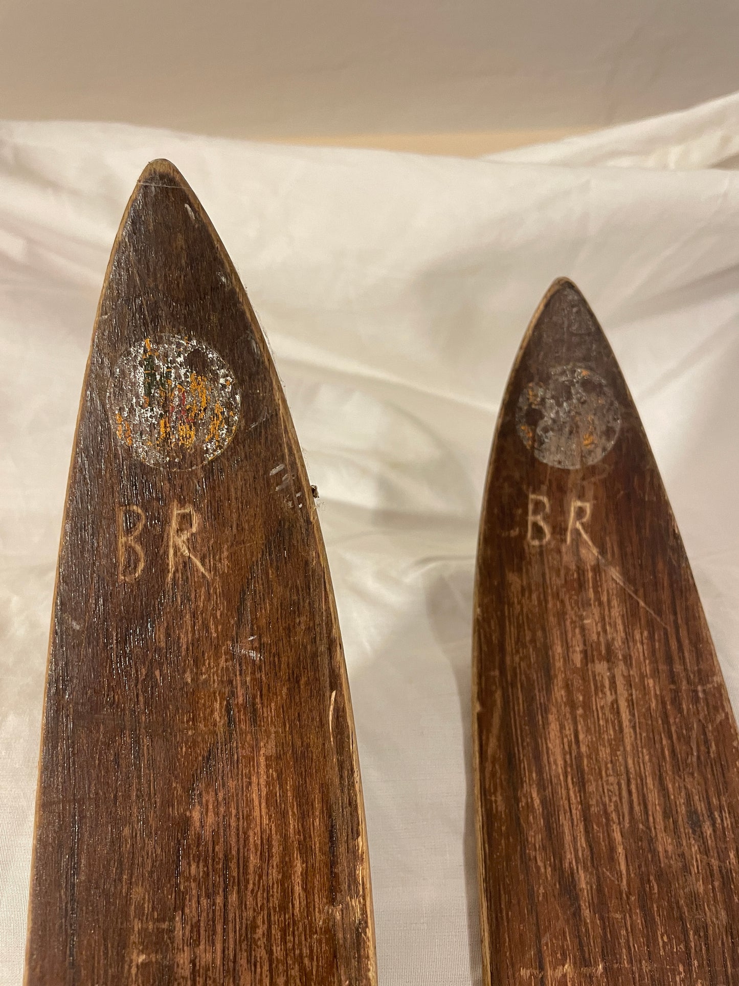 200cm P.T. Helleberg Lillehammer, Norway SOLID WOOD Cross-Country Skis 1930s