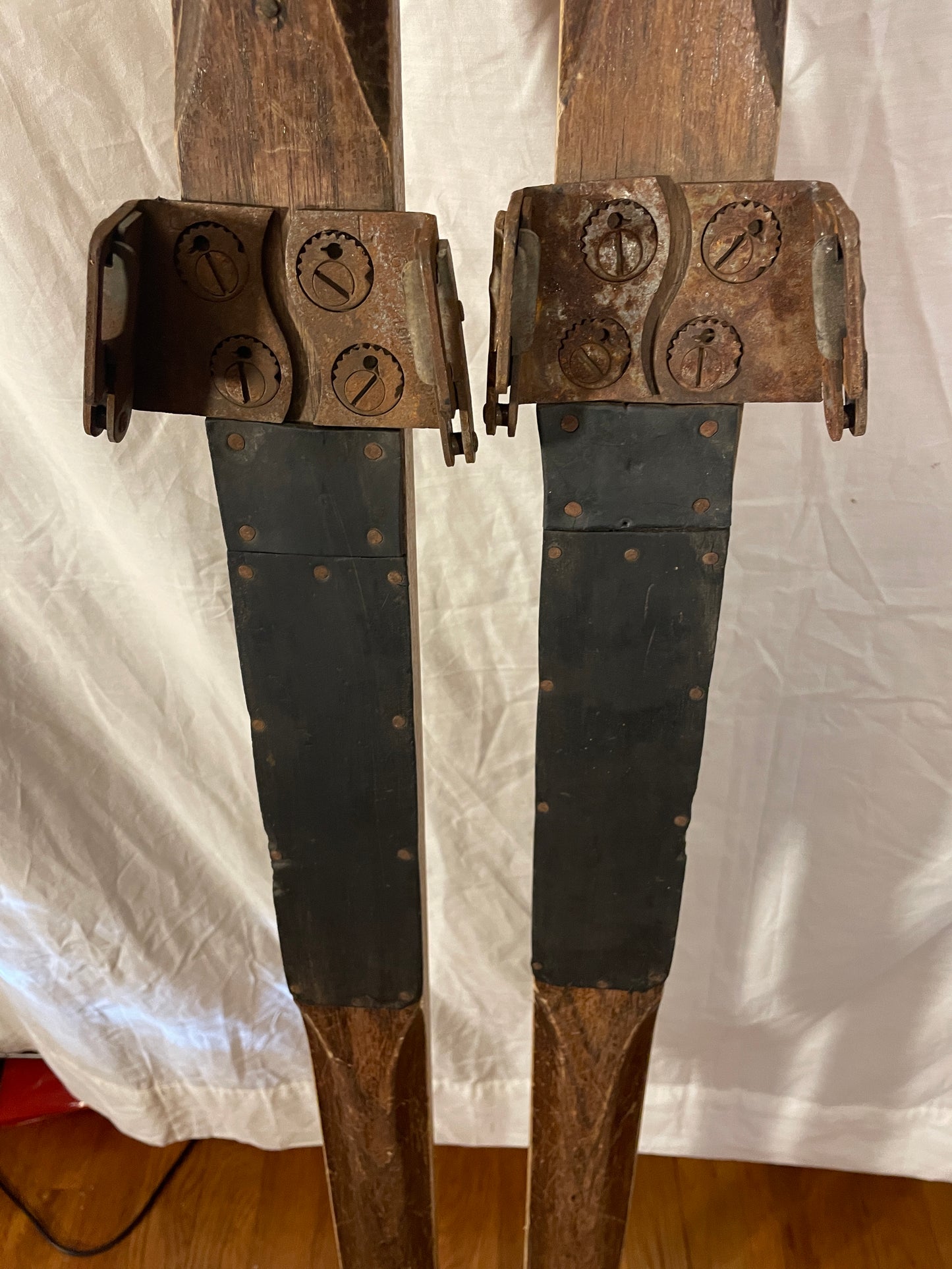200cm P.T. Helleberg Lillehammer, Norway SOLID WOOD Cross-Country Skis 1930s