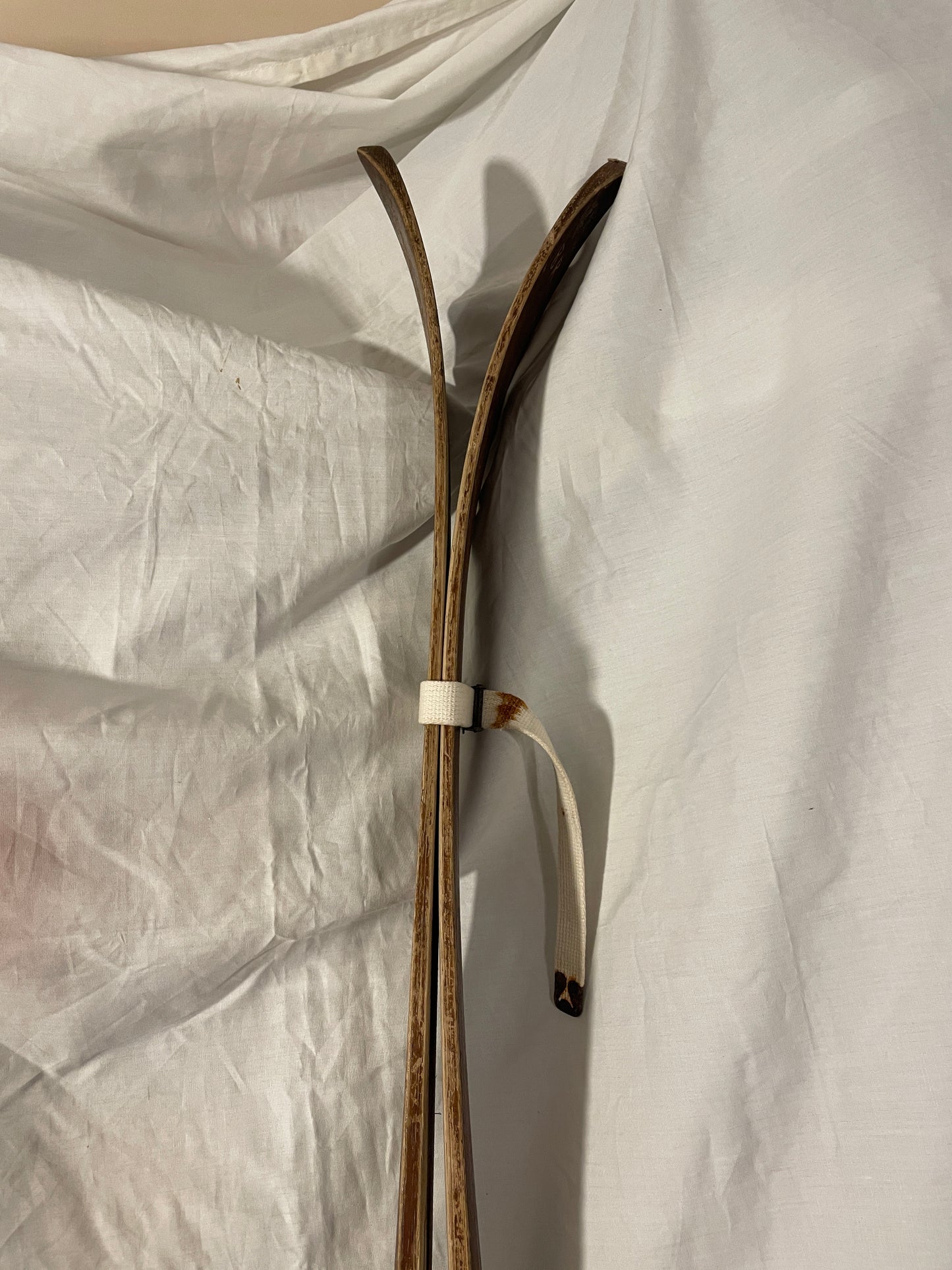 200cm P.T. Helleberg Lillehammer, Norway SOLID WOOD Cross-Country Skis 1930s