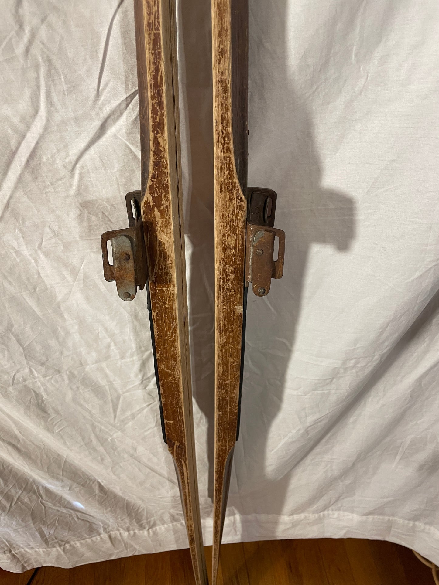 200cm P.T. Helleberg Lillehammer, Norway SOLID WOOD Cross-Country Skis 1930s