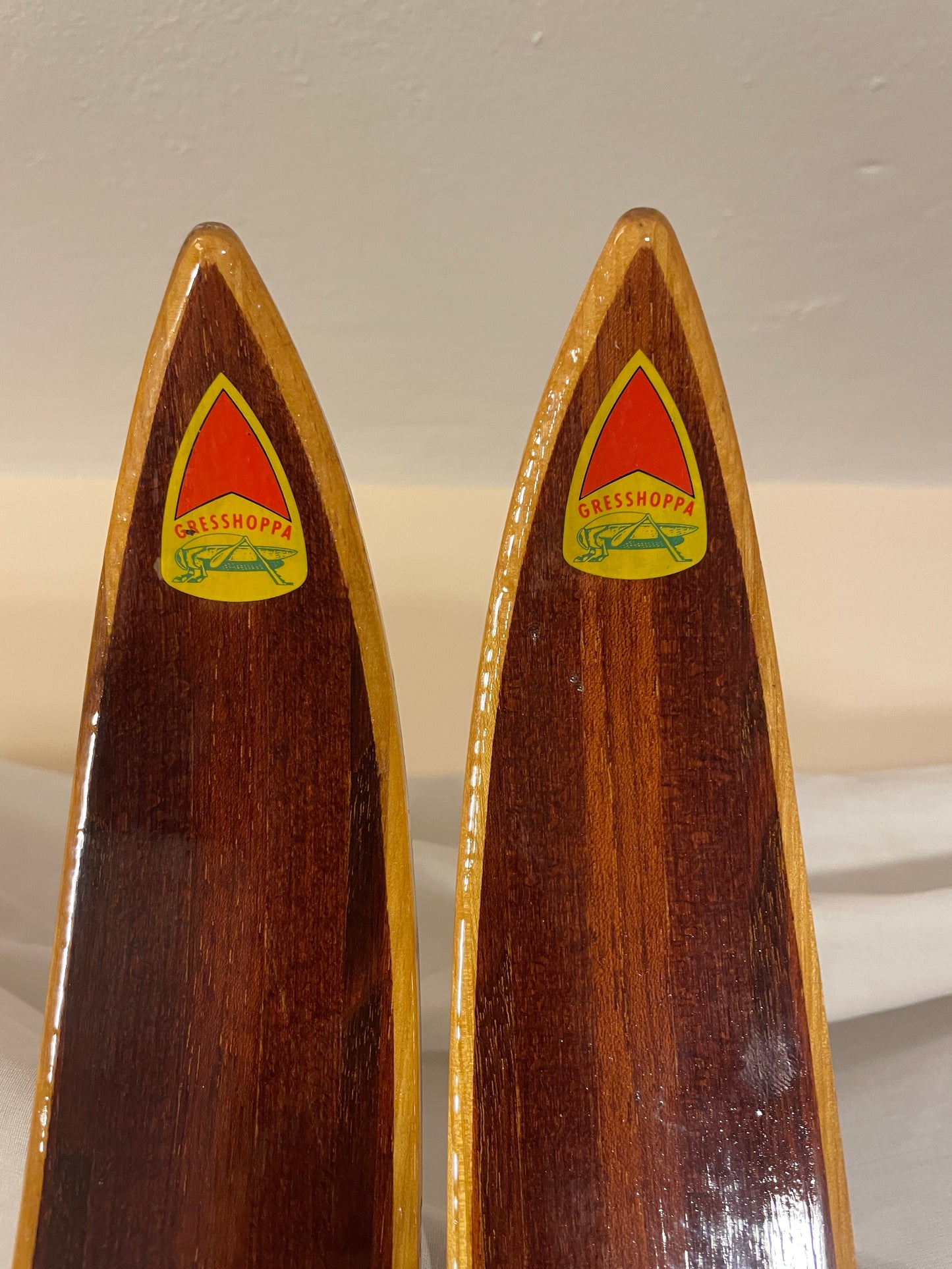 215cm Gresshoppa "Finse" Wood Cross-Country Skis - BEAUTIFUL condition - mid 1960s