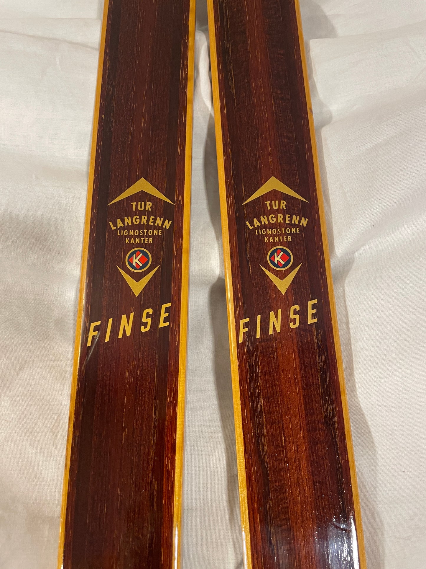 215cm Gresshoppa "Finse" Wood Cross-Country Skis - BEAUTIFUL condition - mid 1960s