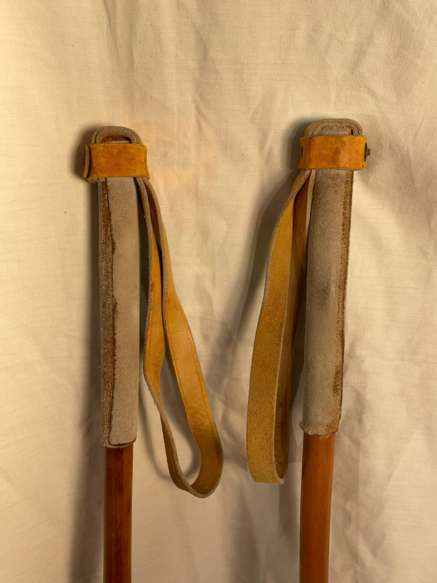 140cm Karhu Bamboo Cross-Country Ski Poles from FINLAND - 1960s
