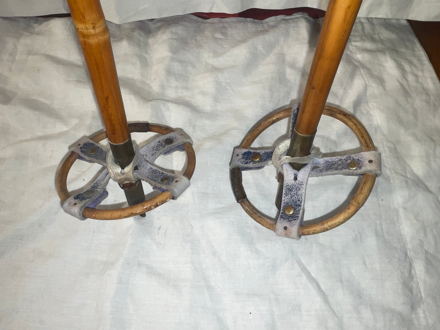 155cm Sigmund Ruud Bamboo Cross-Country Ski Poles - 1960s - TALL!!!