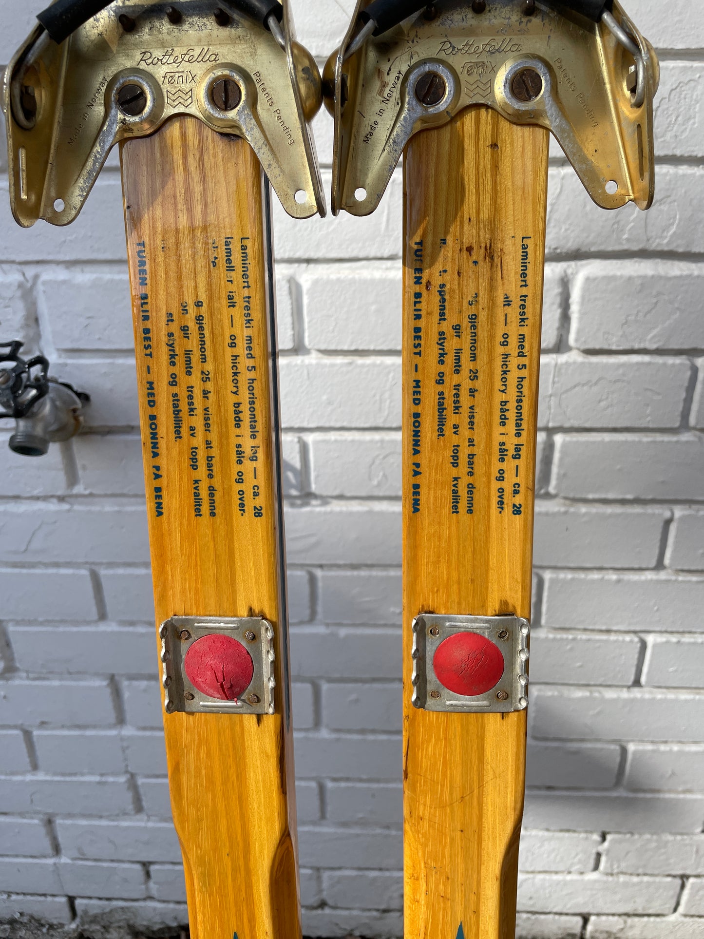 200cm Bonna 1800 Wood Cross-Country Skis - Early 1970s - from NORWAY!