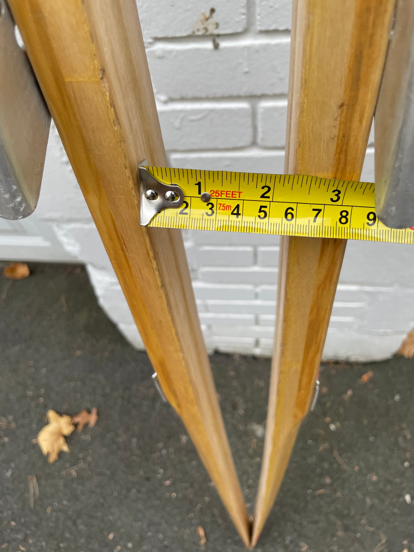 210cm Peltonen "Erikoiskilpa" Wood Cross-Country Racing Skis - Race Markings from the Olden Days!!!