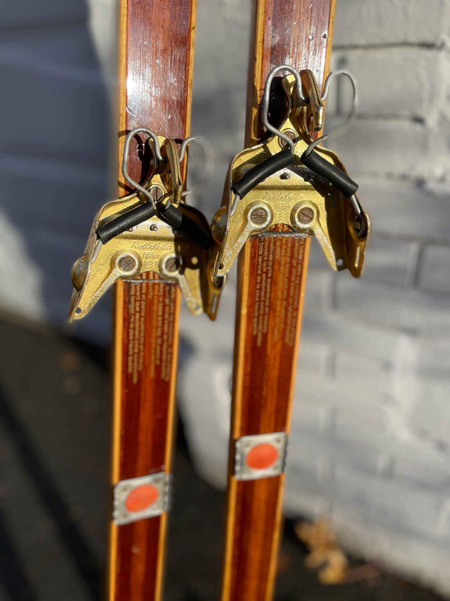 180cm Bonna 2000 Wood Cross-Country Skis - Early 1970s - from NORWAY!