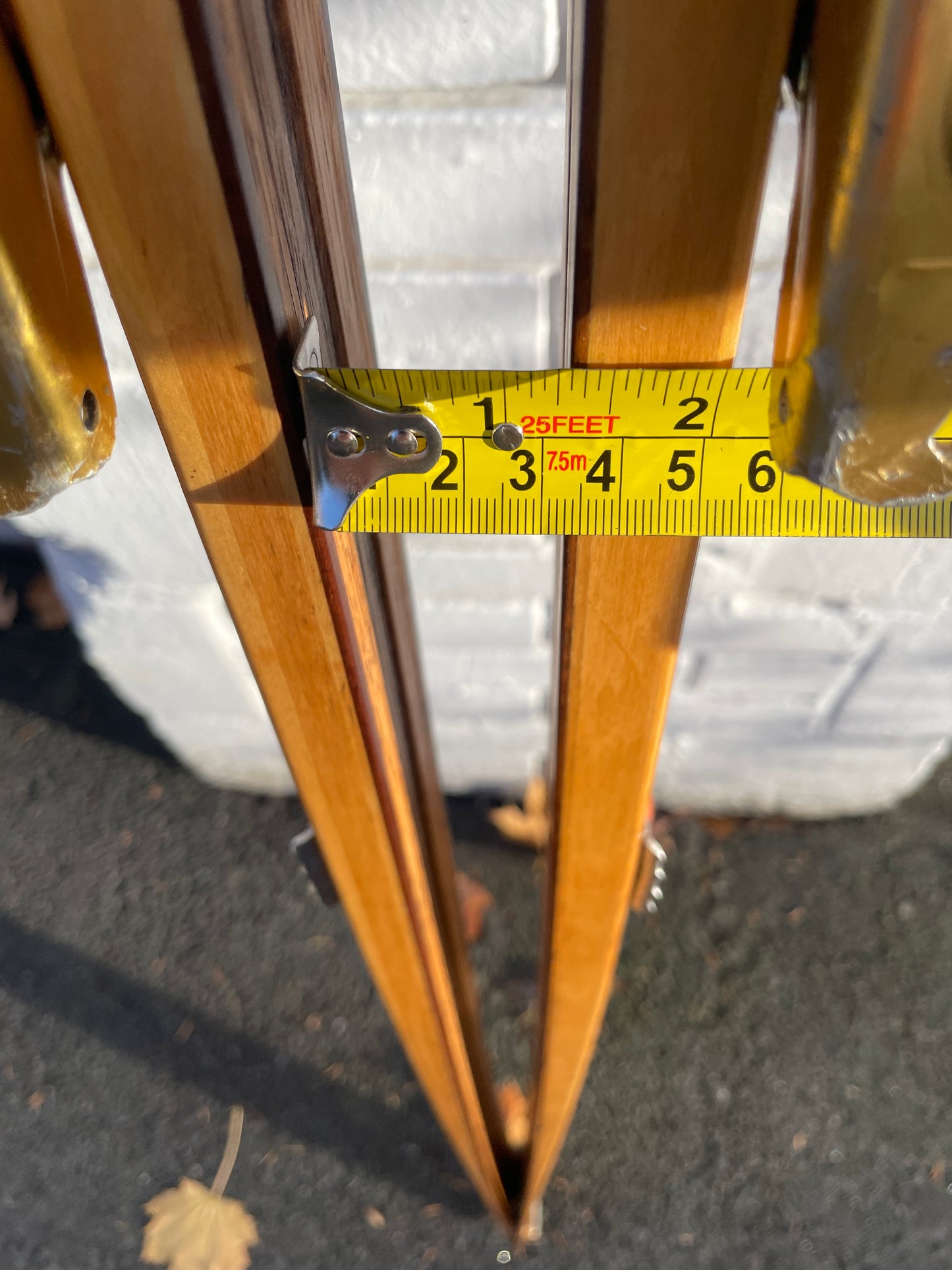 180cm Bonna 2000 Wood Cross-Country Skis - Early 1970s - from NORWAY!