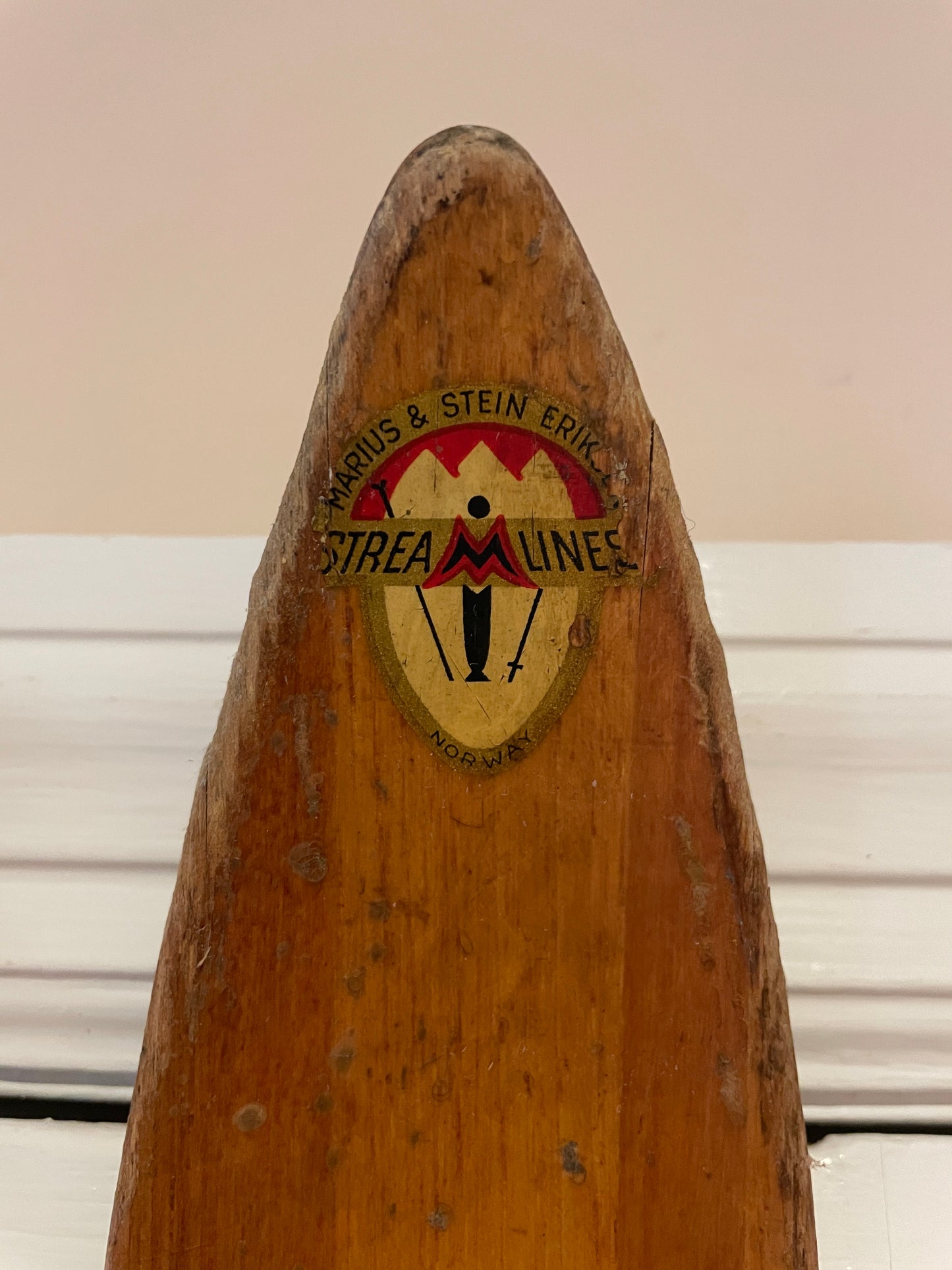 210cm Marius & Stein Eriksen Streamlines "Jet" Metal-Edge Alpine Skis - 1950s - Beautiful Original Condition!!!!