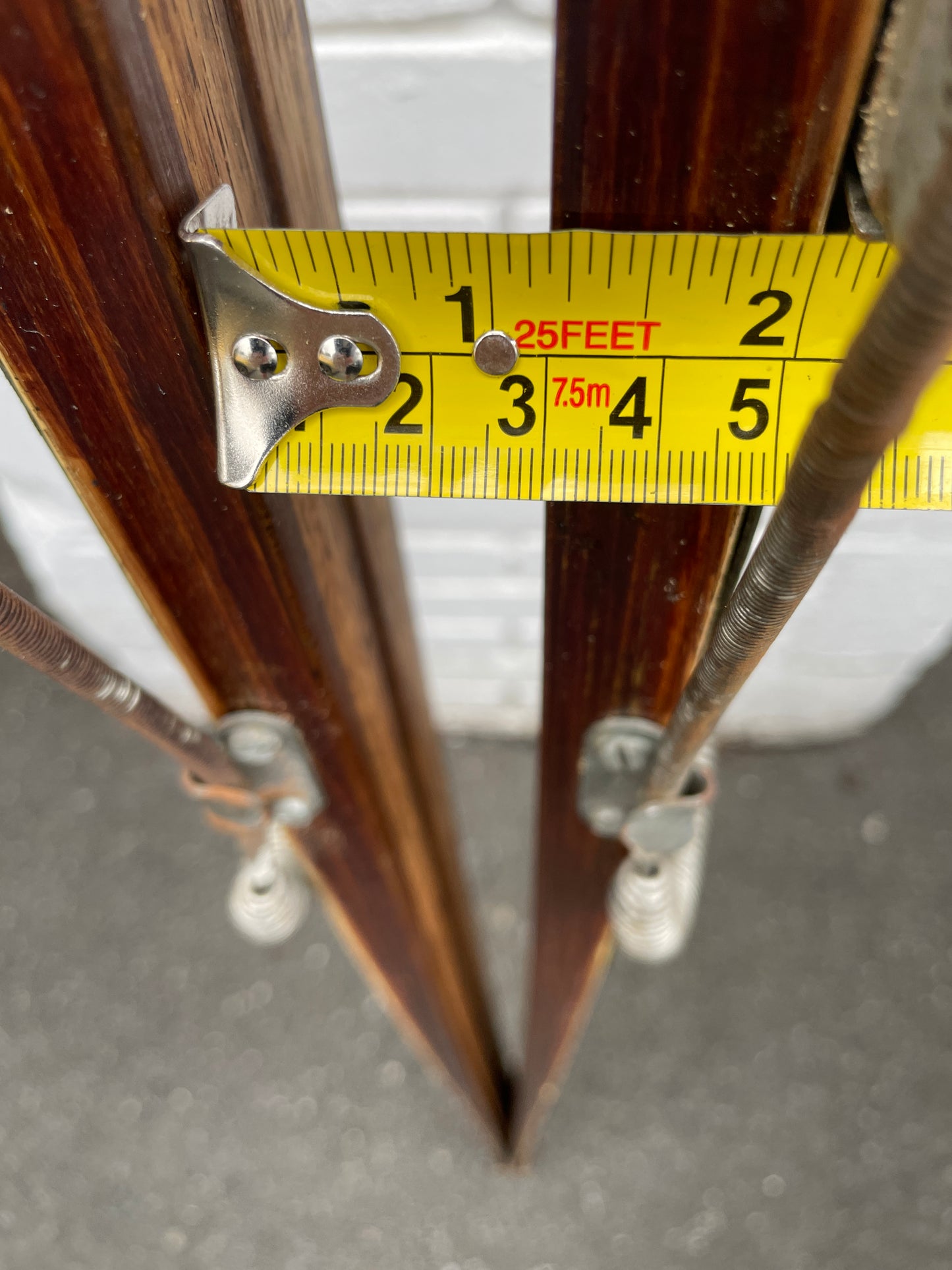 195cm Askjem "Elite" Wood Cross-Country Touring Skis - NORWAY - Vintage Store Badges!!!!