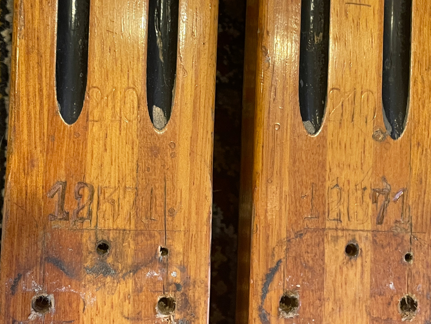 210cm Marius & Stein Eriksen Streamlines "Jet" Metal-Edge Alpine Skis - 1950s - Beautiful Original Condition!!!!