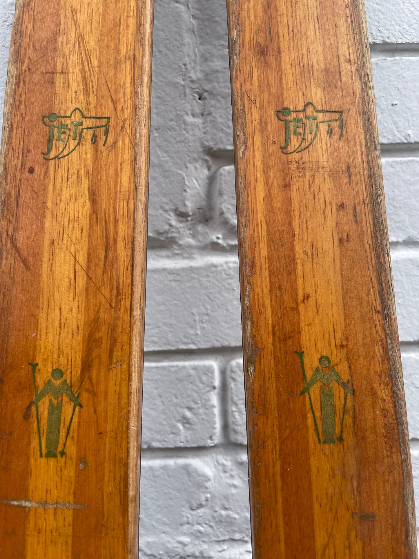 210cm Marius & Stein Eriksen Streamlines "Jet" Metal-Edge Alpine Skis - 1950s - Beautiful Original Condition!!!!