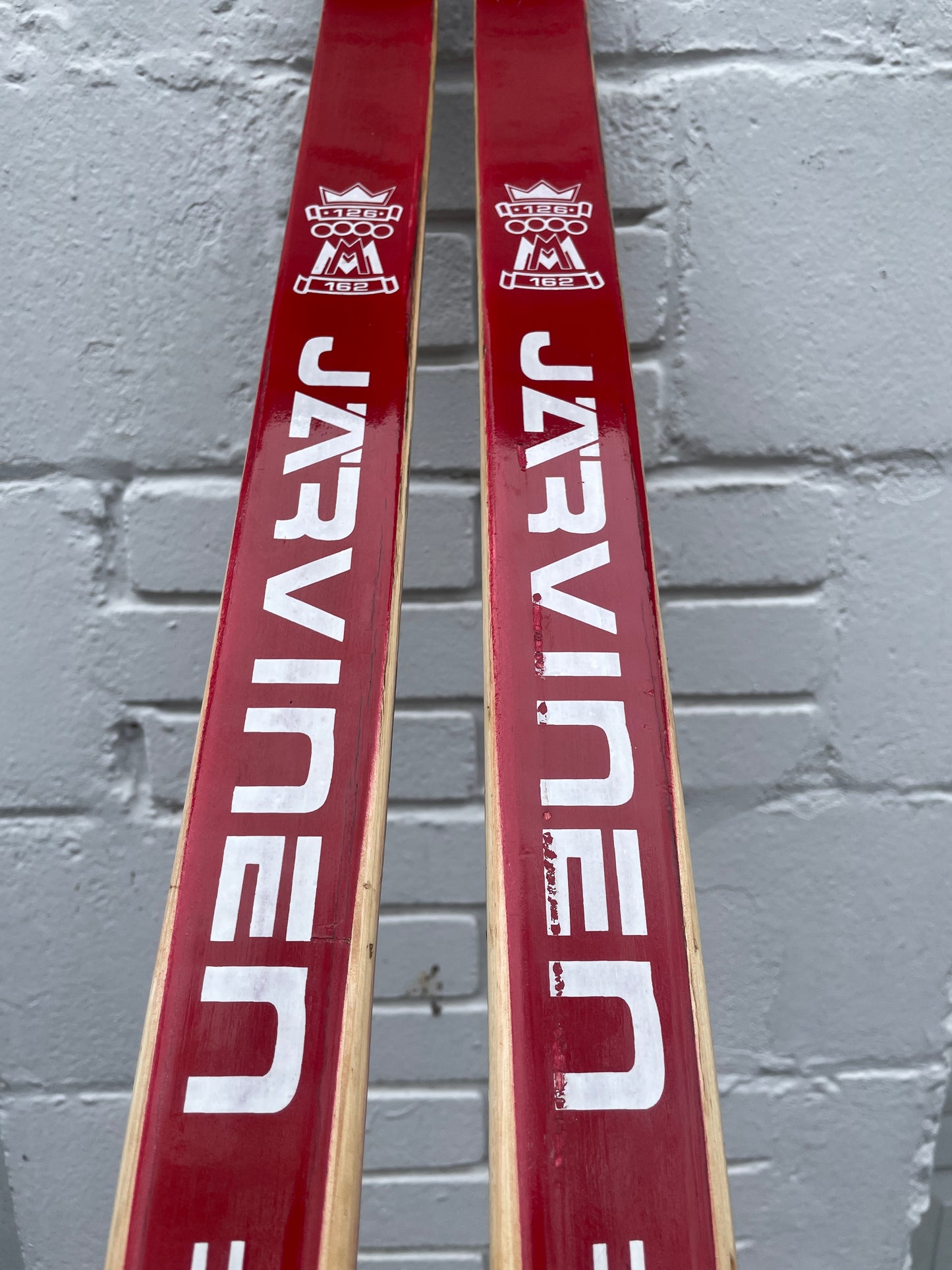 215cm Esko Järvinen Wood Cross-Country Racing Skis - Beauty on the Cheap!!!