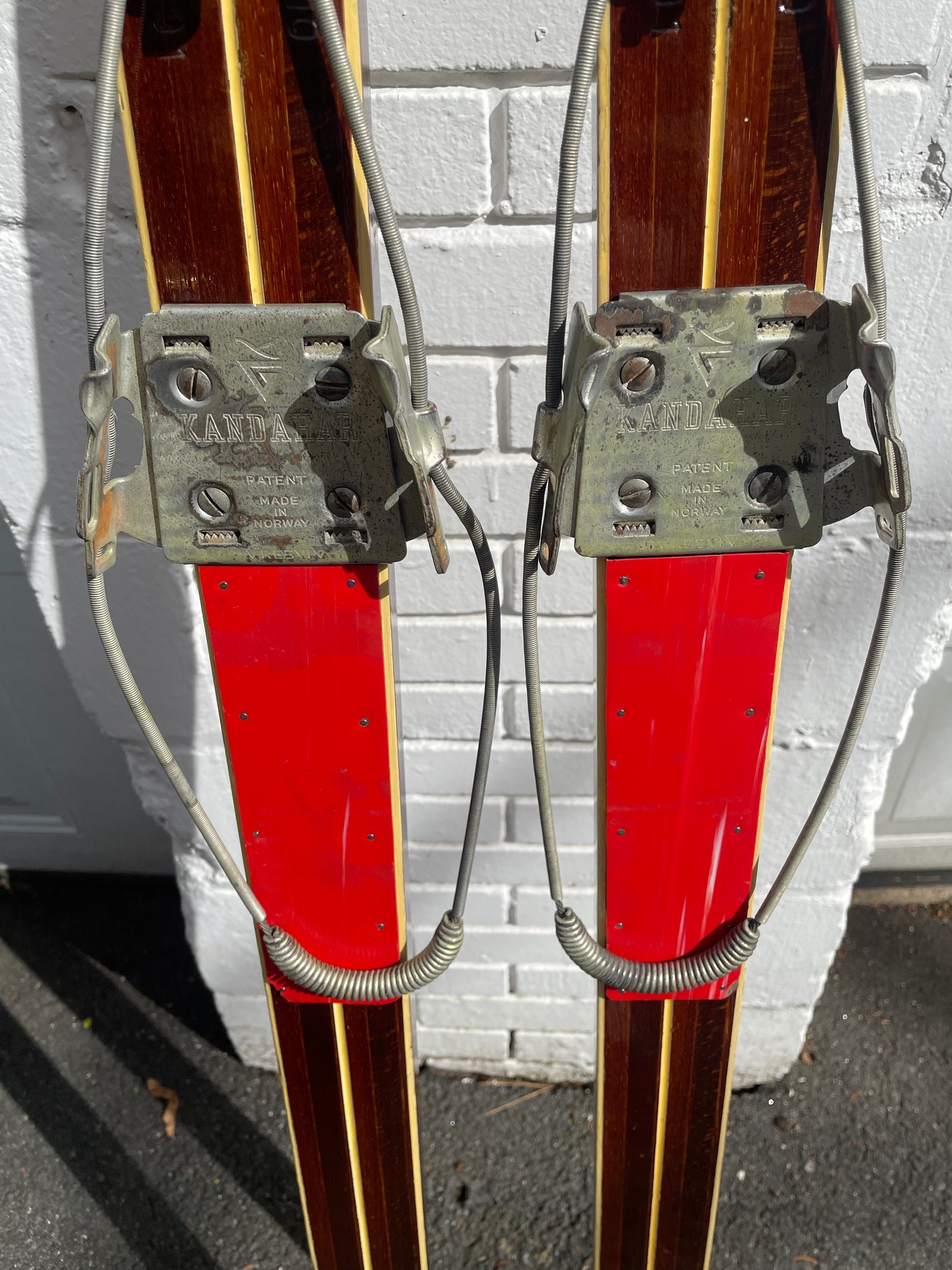 210cm Askjem "Elite" Fjellski Wood Cross-Country Mountain Skis - 1960s
