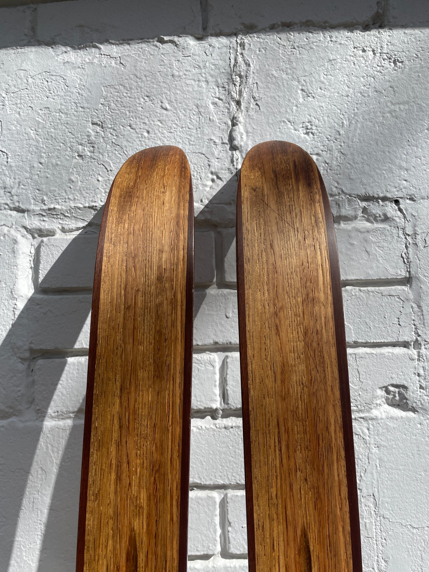 210cm Askjem "Elite" Fjellski Wood Cross-Country Mountain Skis - 1960s