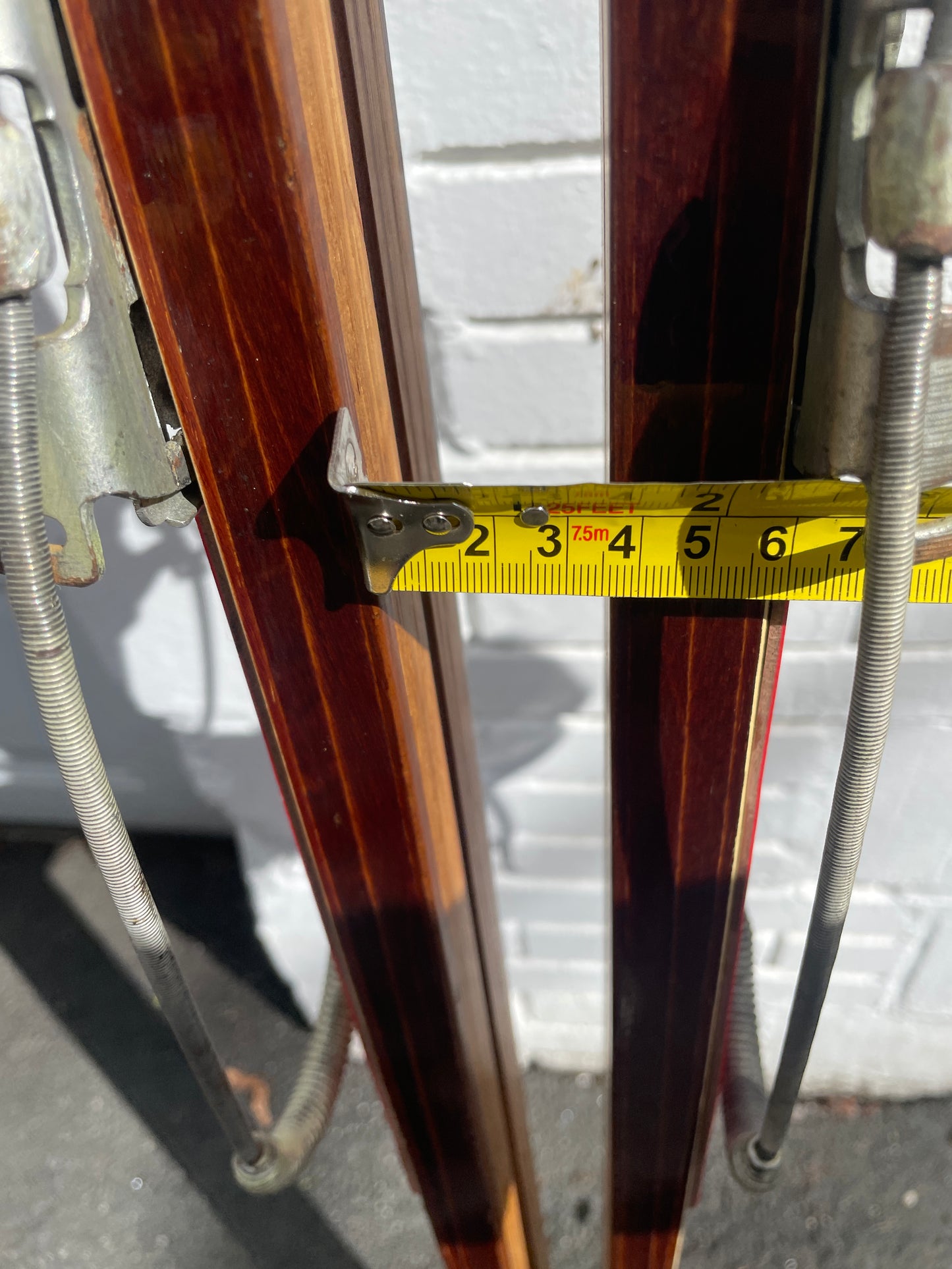 210cm Askjem "Elite" Fjellski Wood Cross-Country Mountain Skis - 1960s