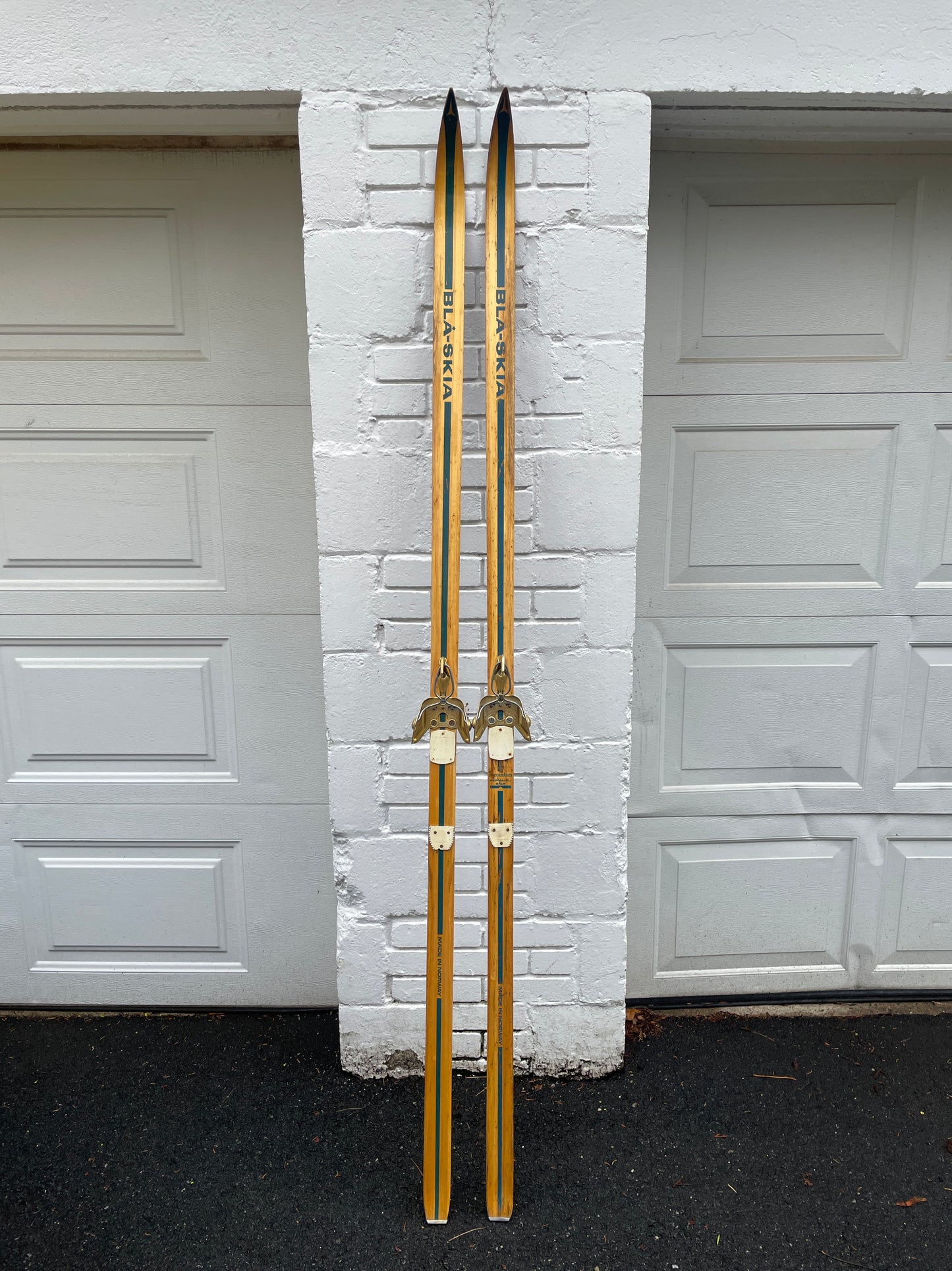 BARGAIN BIN!!! - 200cm Blå-Skia Wood Nordic Racing Skis - "Perma-Gli" Base - Almost Matching!!!