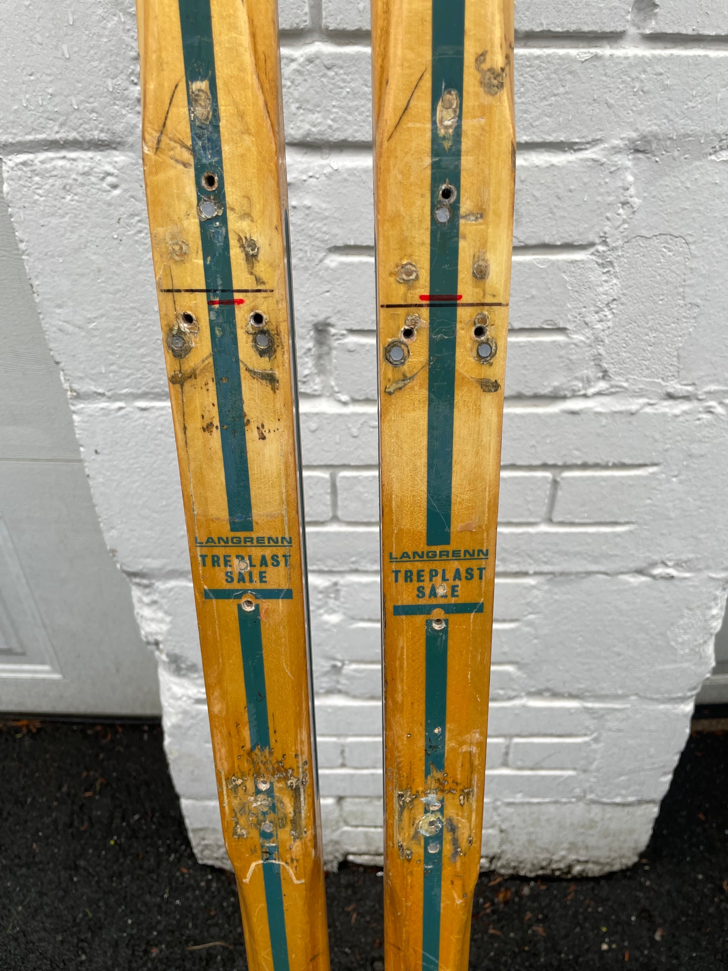 BARGAIN BIN!!! - 215cm Blå-Skia Wood Nordic Racing Skis - Treplast Såle - Racing Pedigree!!!